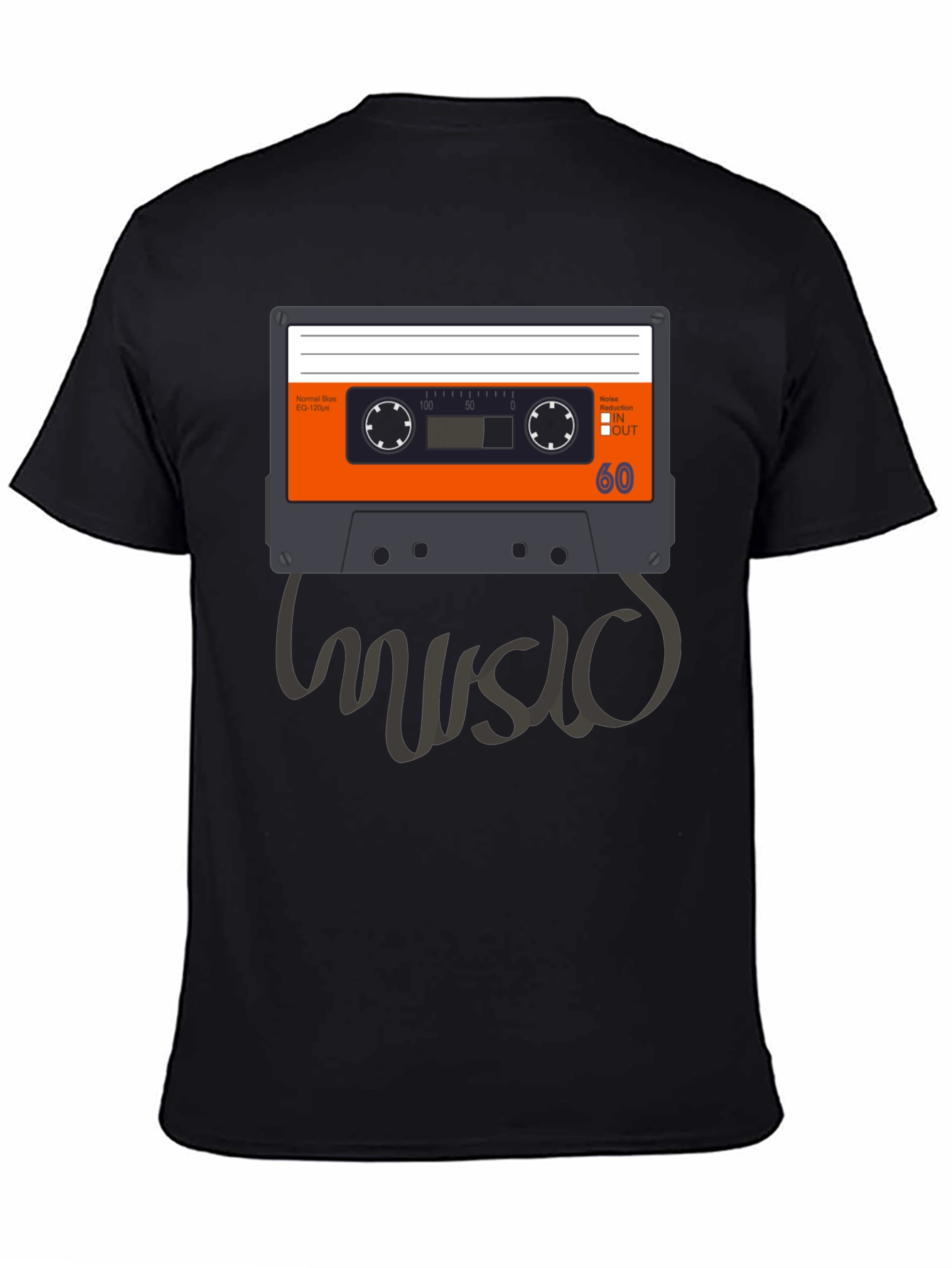 Retro Music Cassette Tape Graphic T-Shirt