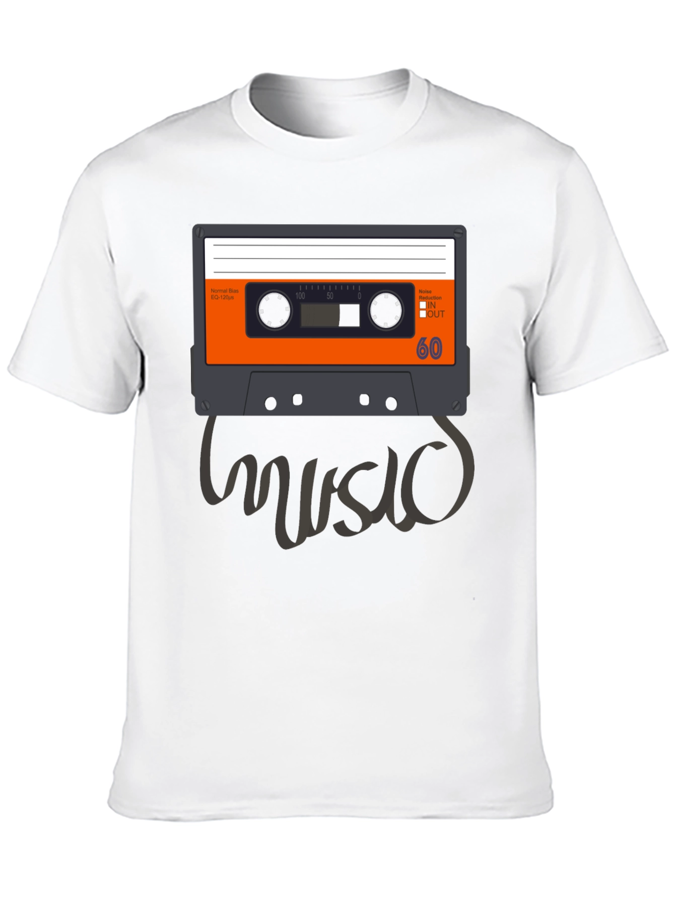 Retro Music Cassette Tape Graphic T-Shirt