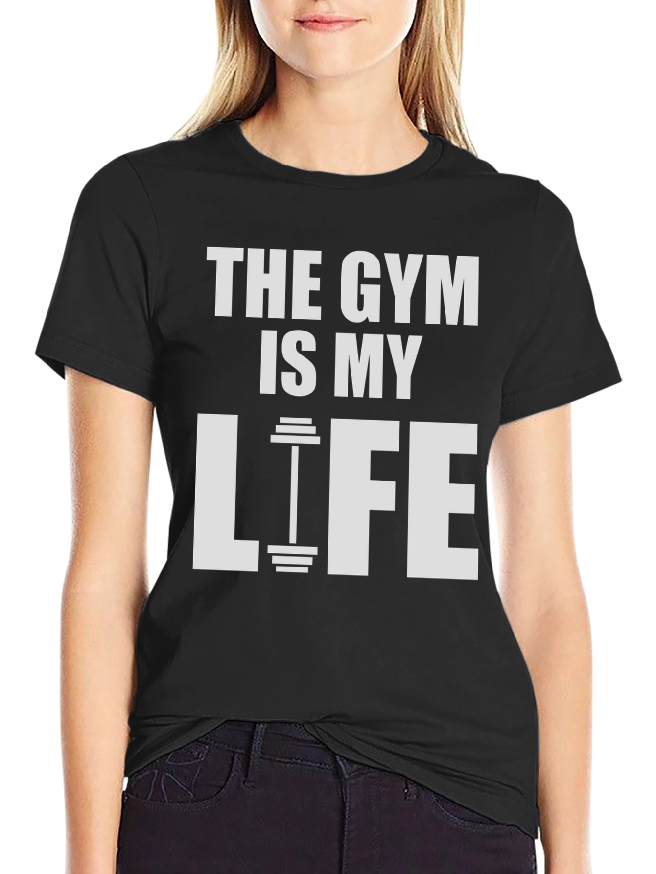Gym Is My Life Black Graphic Tee