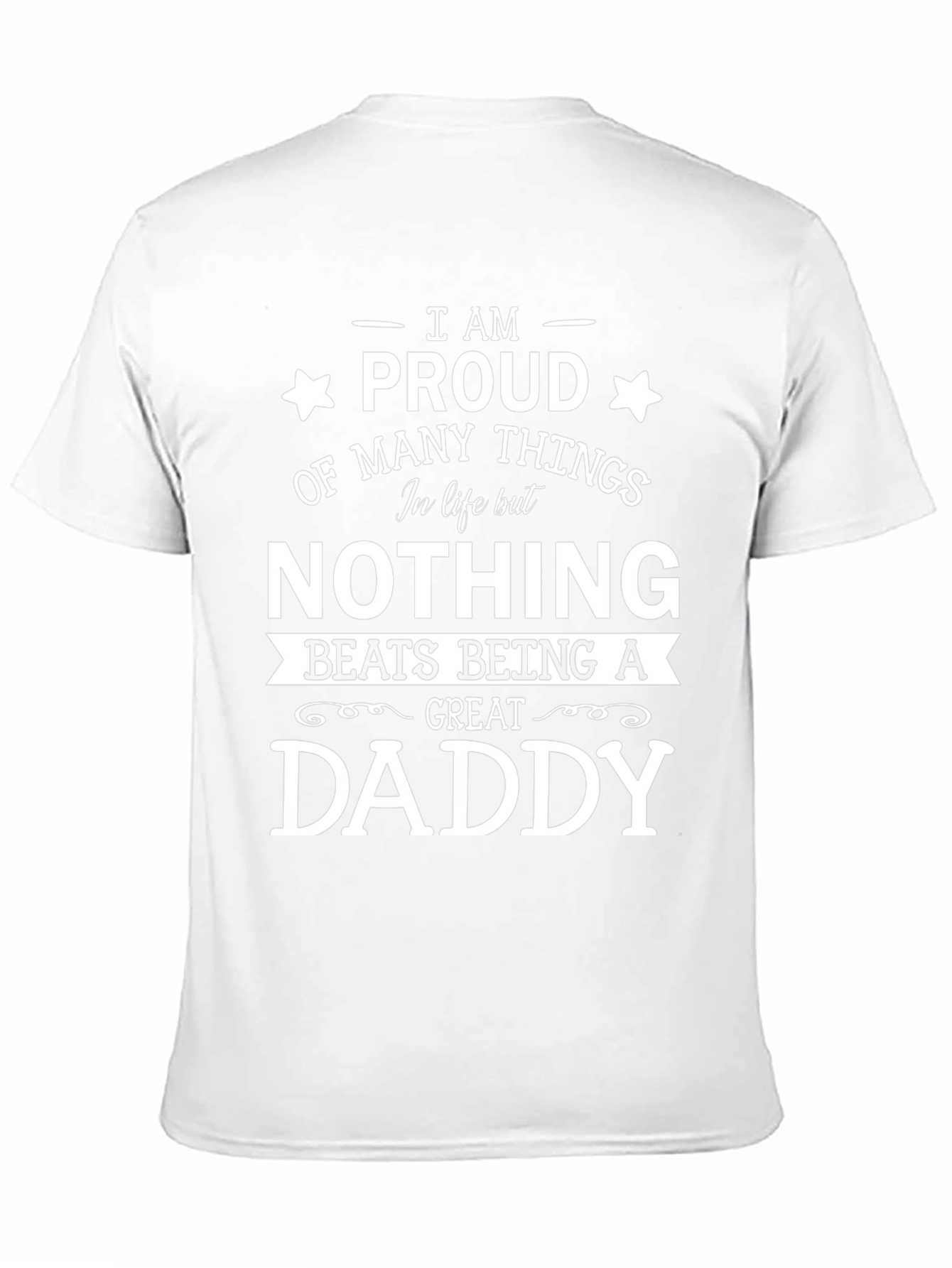 Proud Daddy Graphic Tee - Black Cotton T-Shirt