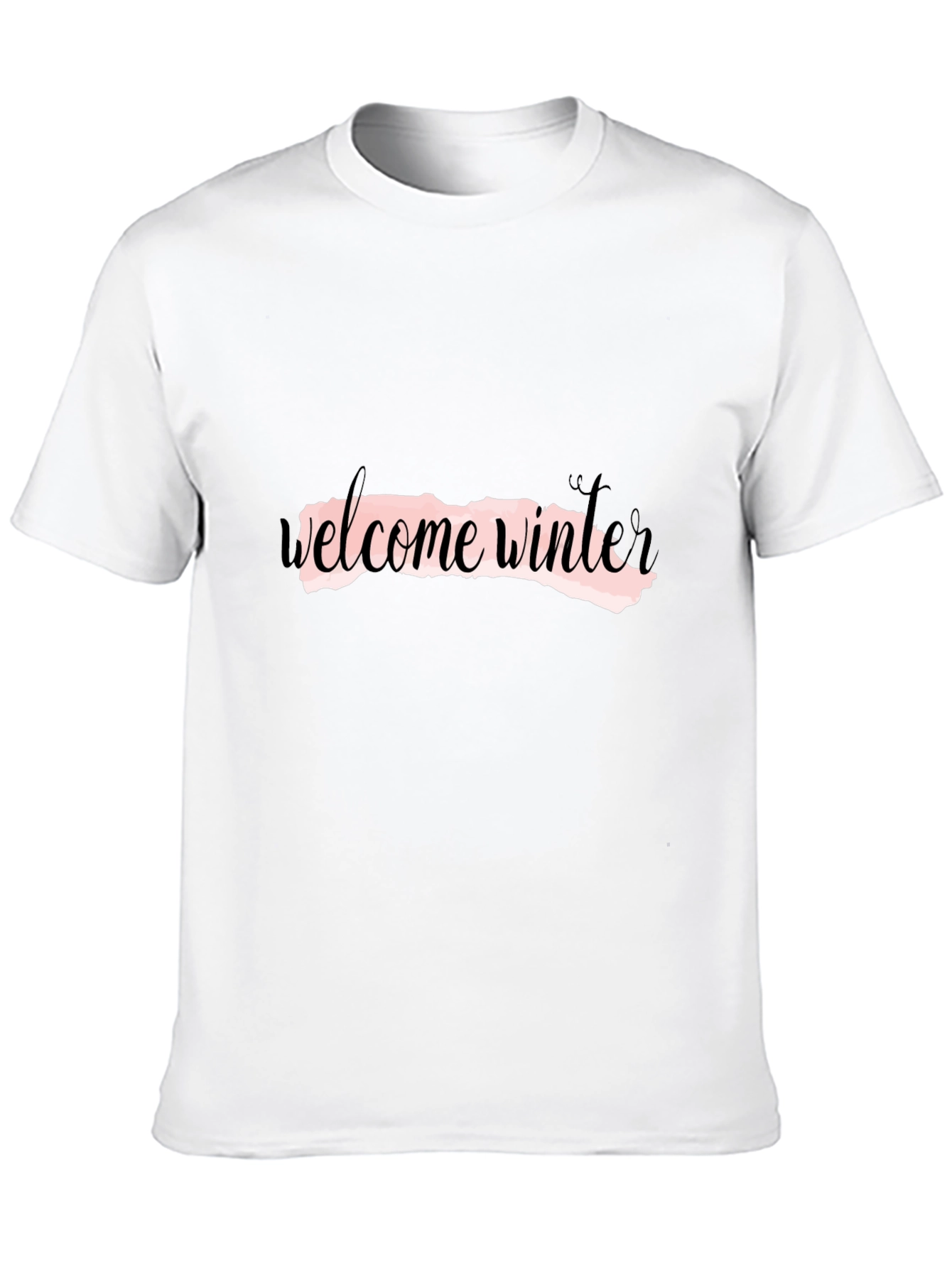 Welcome Winter Black Graphic Tee