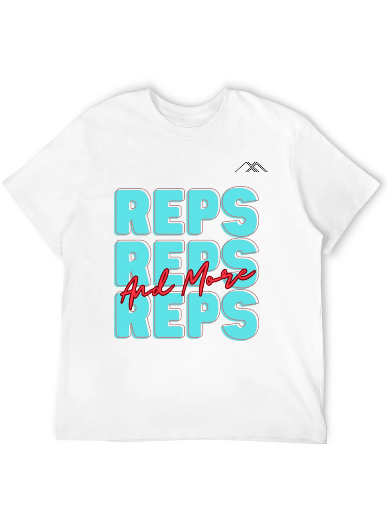 Reps and More Reps Black Graphic Tee