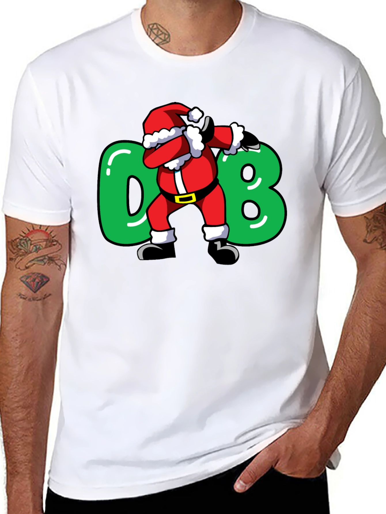 Dabbing Santa T-Shirt - Holiday Cheer!