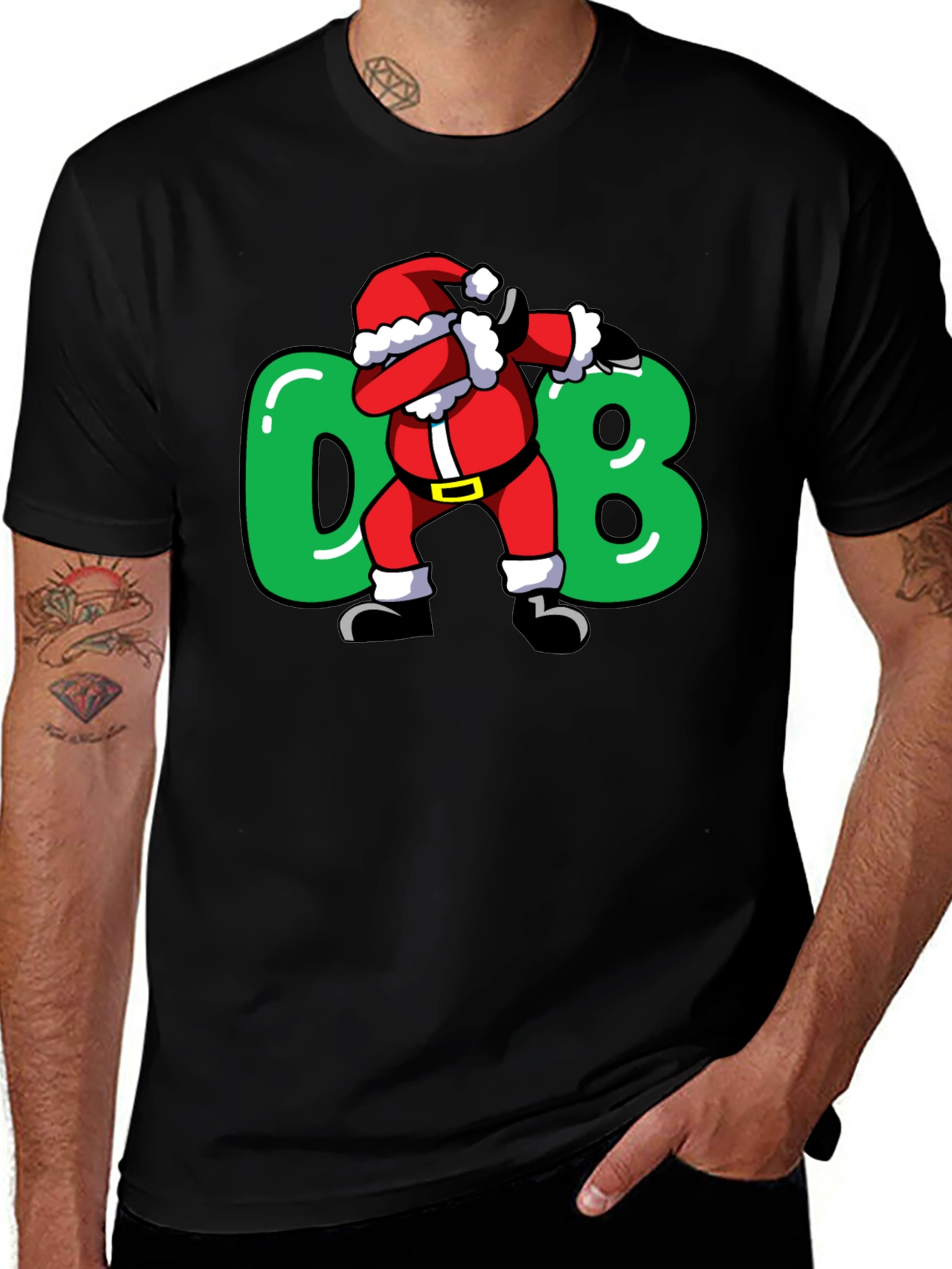 Dabbing Santa T-Shirt - Holiday Cheer!