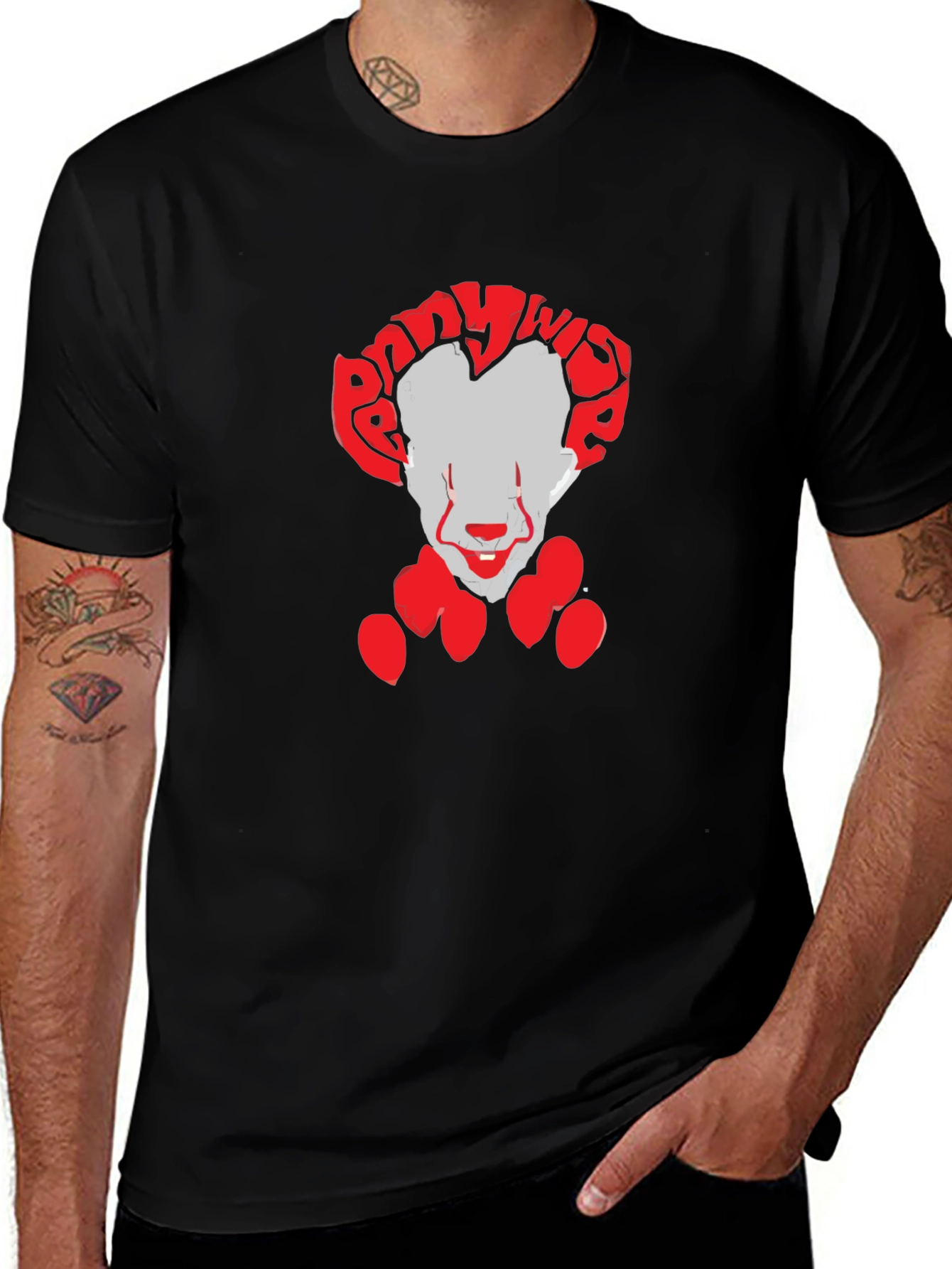 Pennywise Graphic Tee - Black Clown T-Shirt