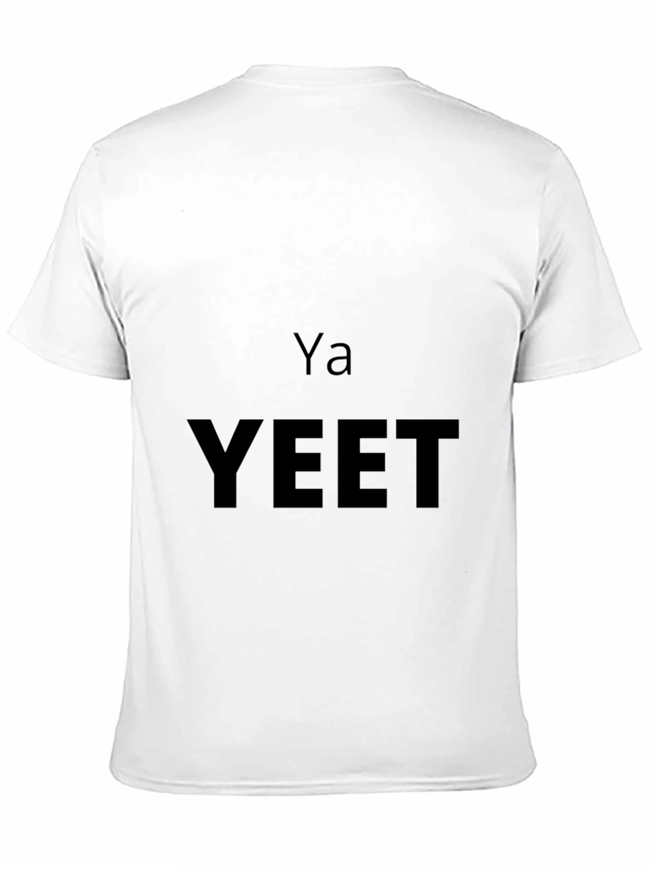 Ya YEET Black Graphic T-Shirt