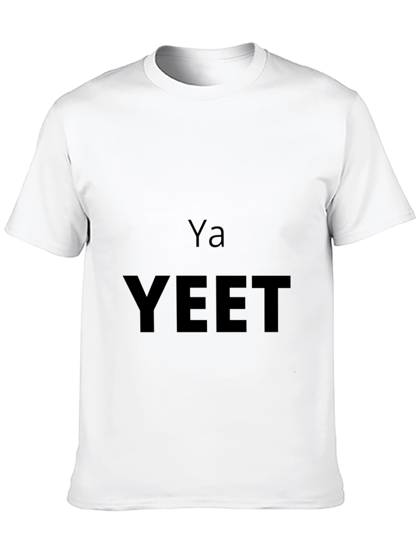 Ya YEET Black Graphic T-Shirt