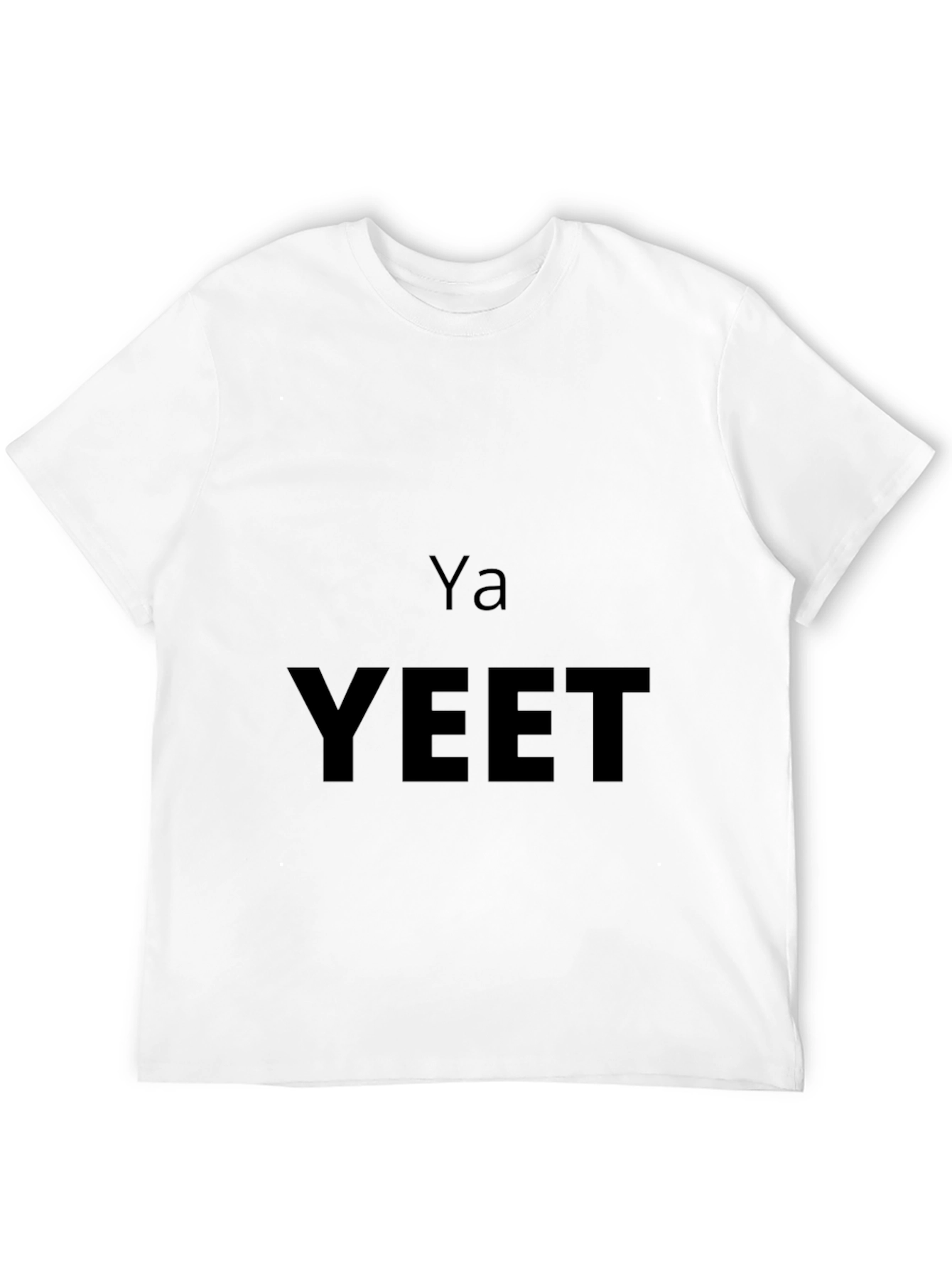 Ya YEET Black Graphic T-Shirt