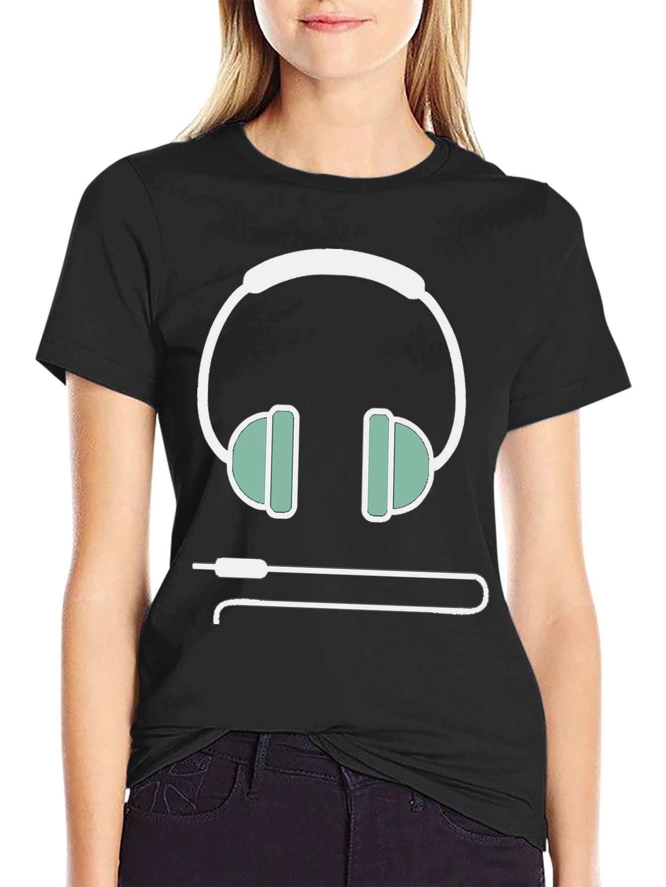 Headphone Graphic Tee - Music Lovers T-Shirt