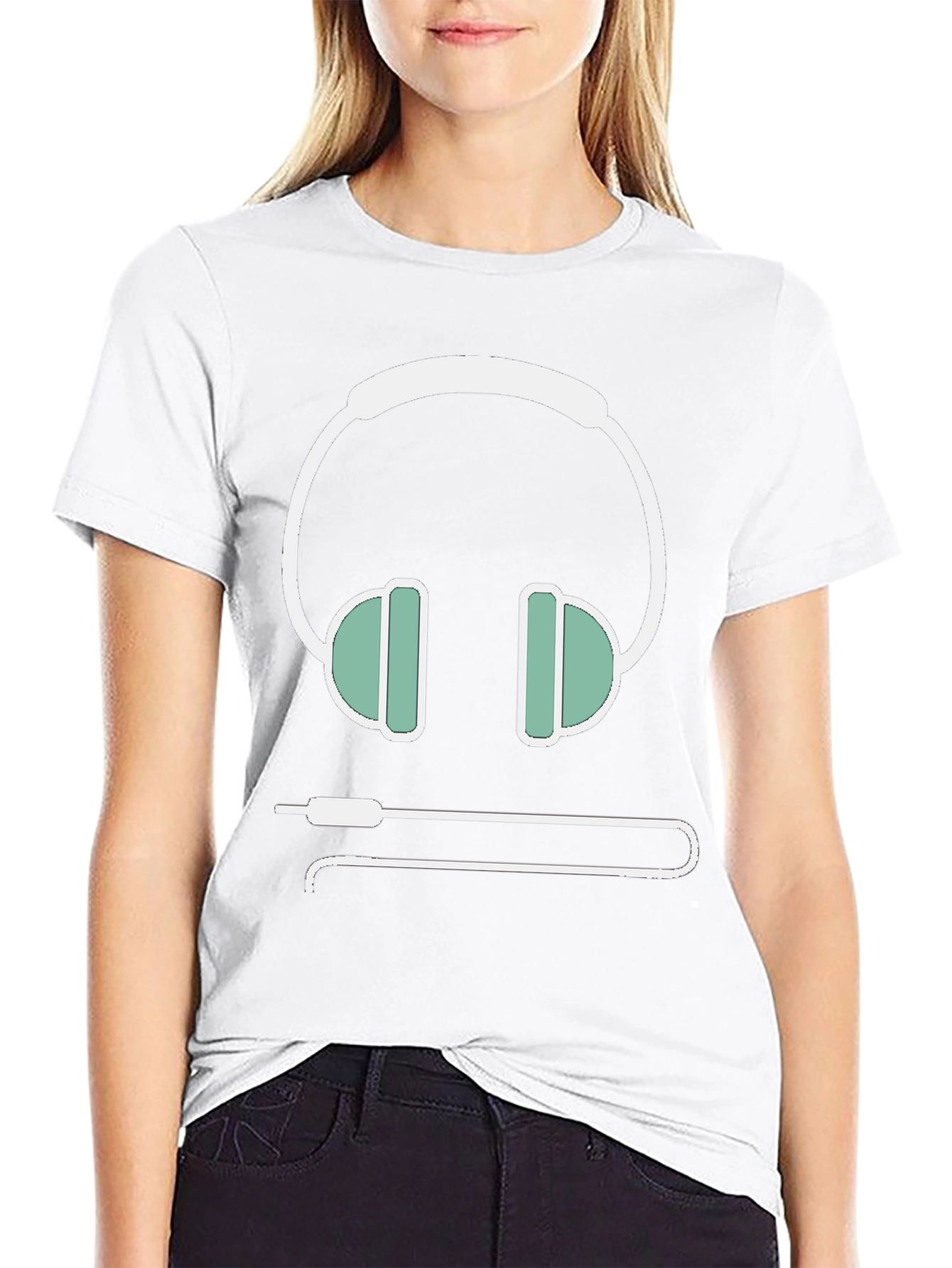 Headphone Graphic Tee - Music Lovers T-Shirt