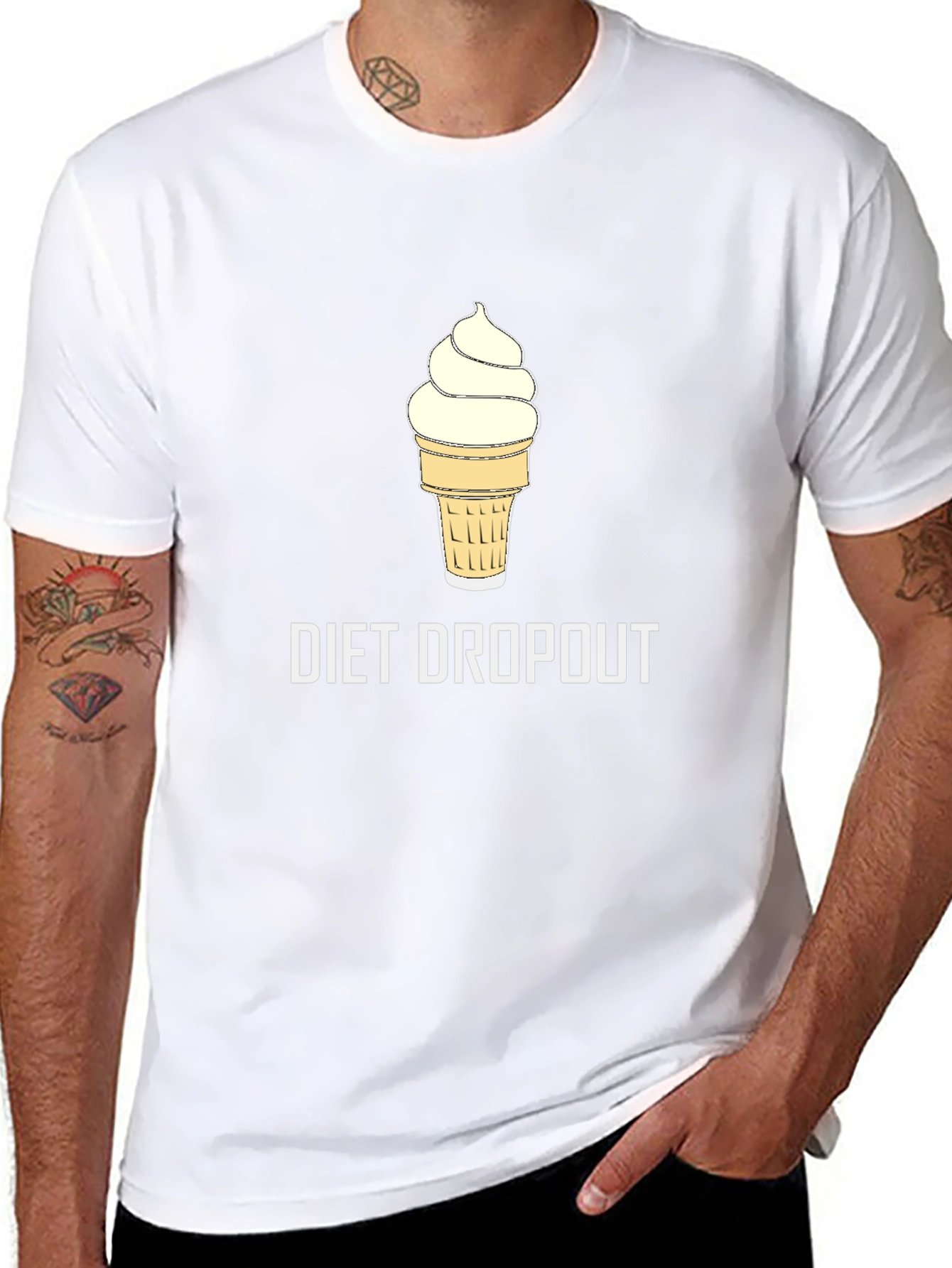 Diet Dropout Ice Cream Graphic T-Shirt