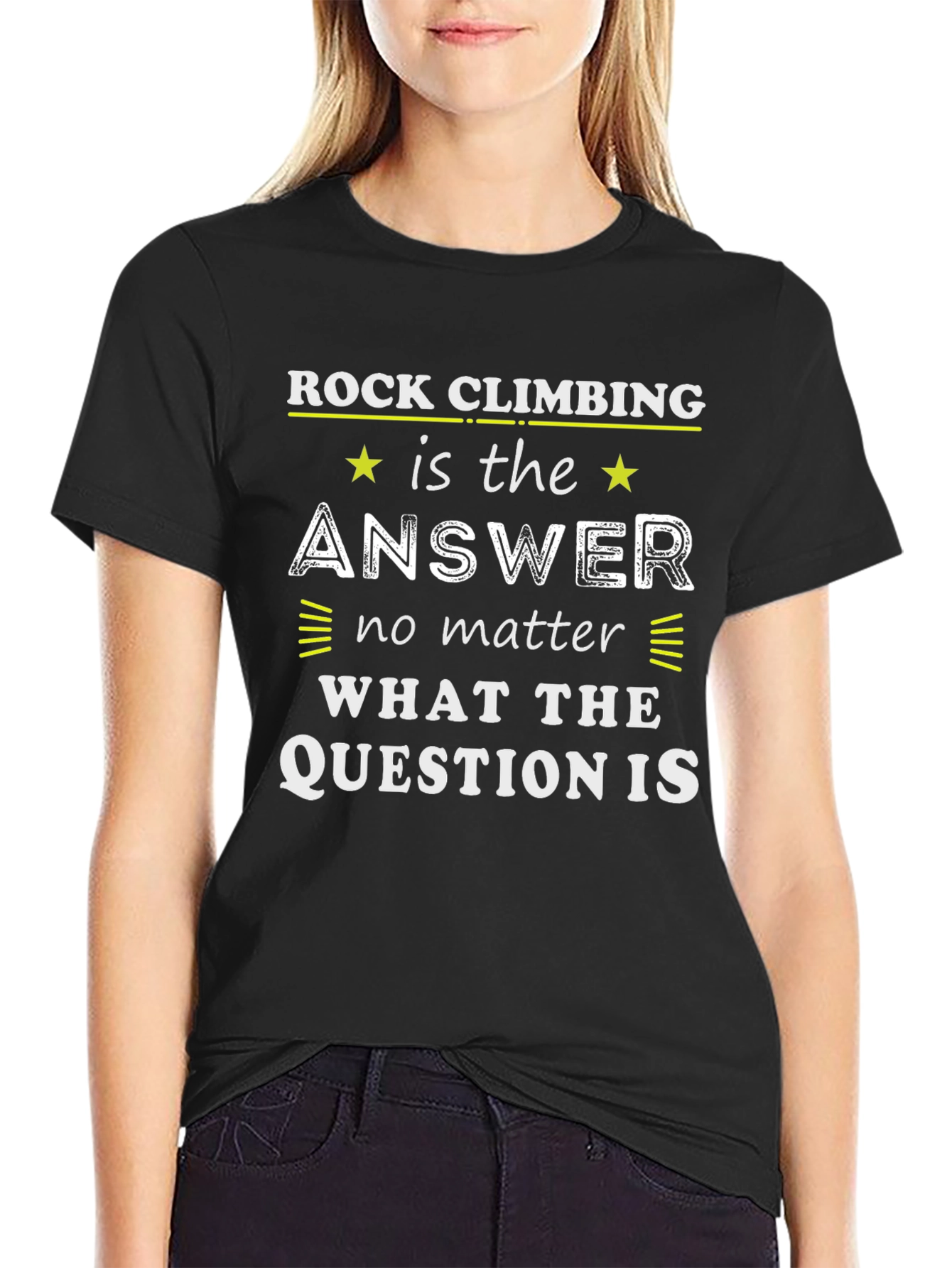 Rock Climbing Answer T-Shirt