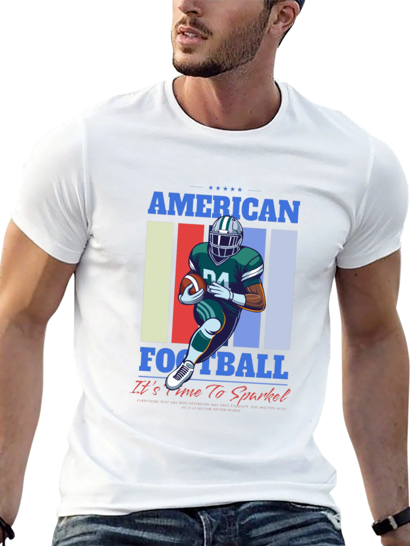 American Football Graphic Tee - Sparkle Time!