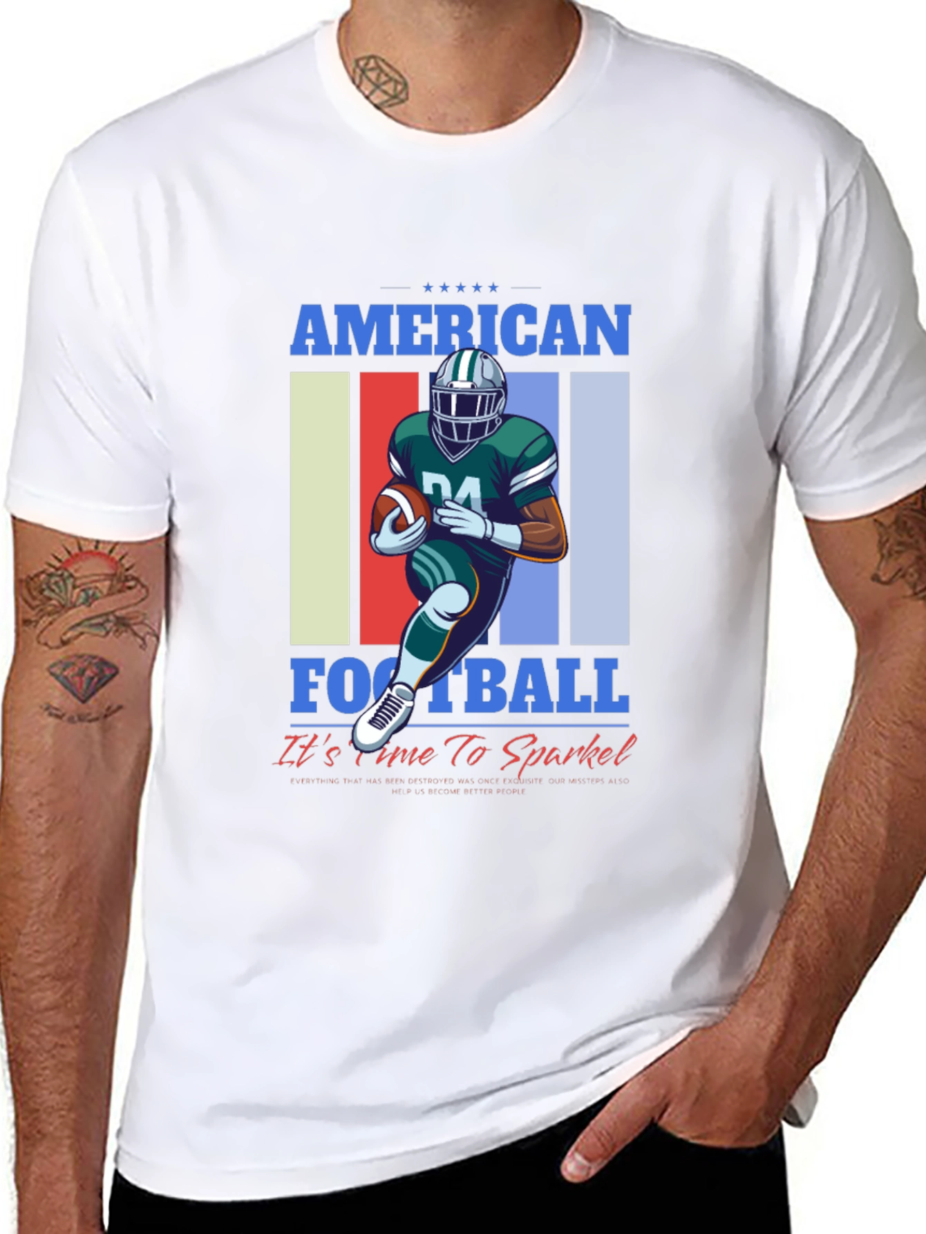 American Football Graphic Tee - Sparkle Time!