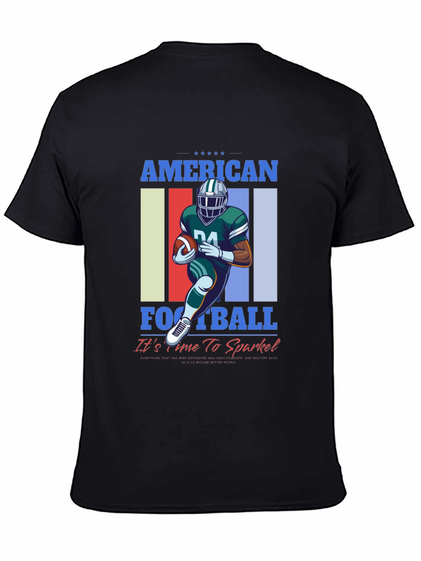 American Football Graphic Tee - Sparkle Time!