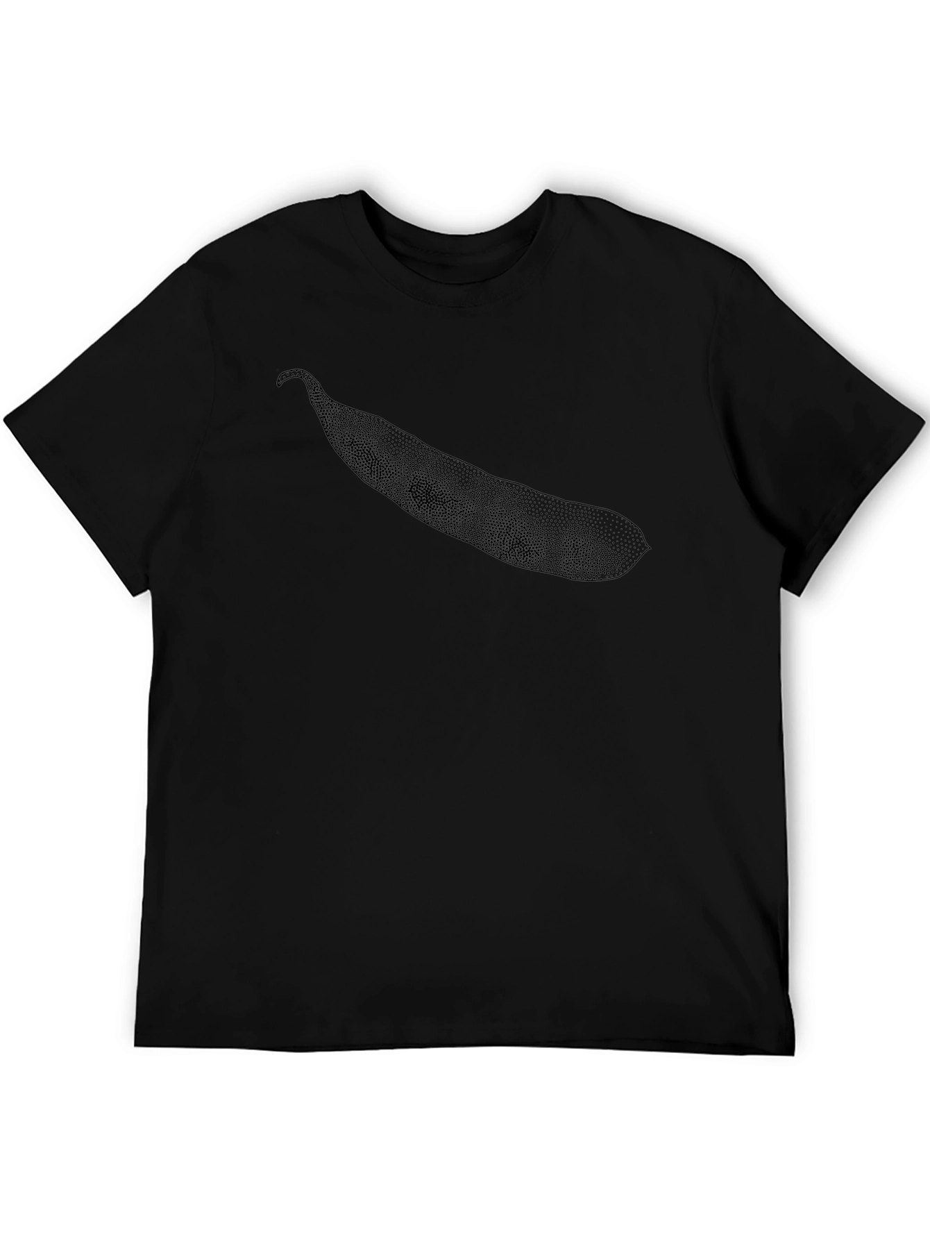 Mens Black Graphic Tee - Bean Design