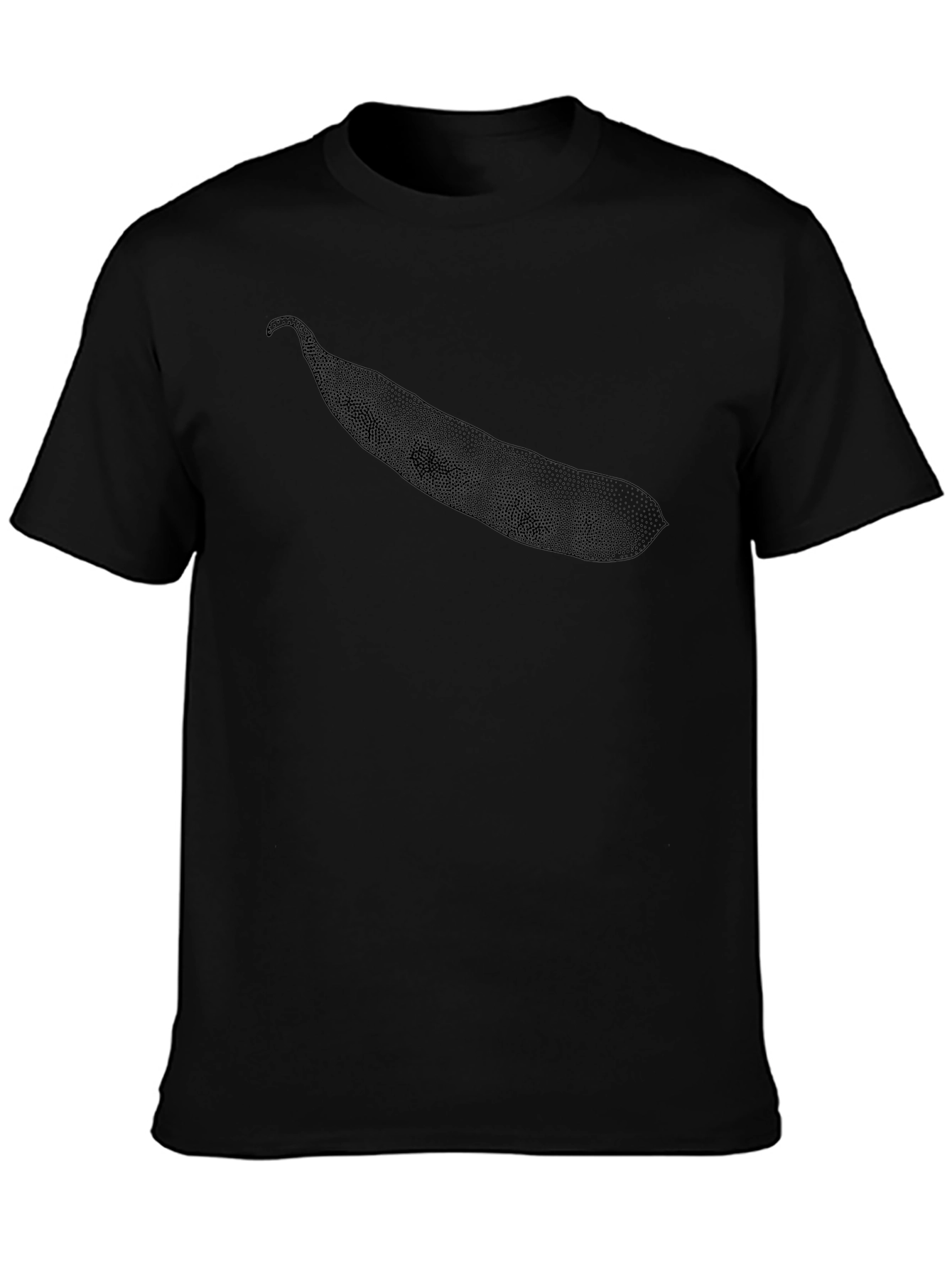 Mens Black Graphic Tee - Bean Design