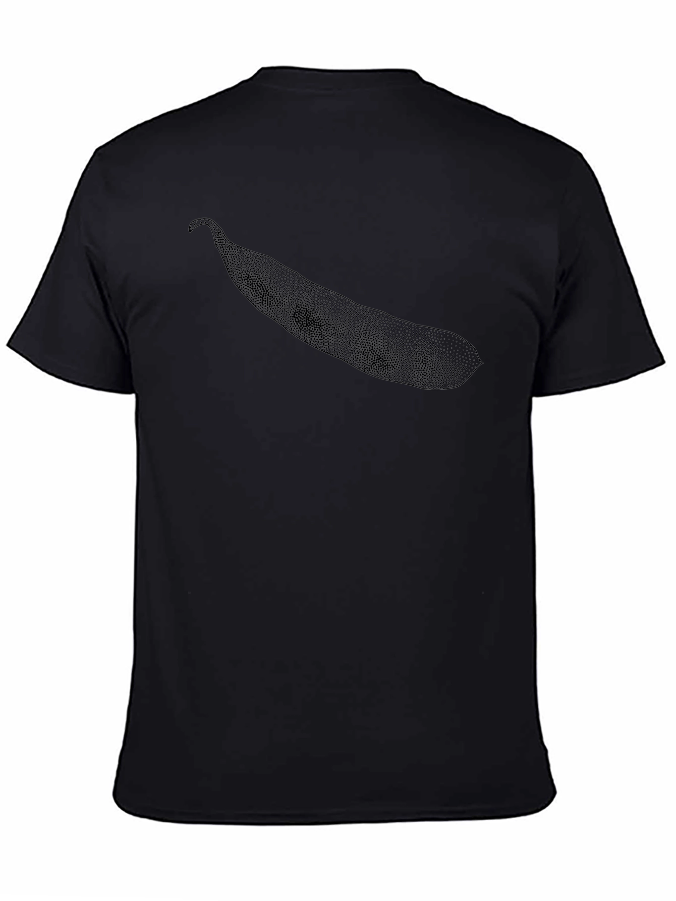 Mens Black Graphic Tee - Bean Design