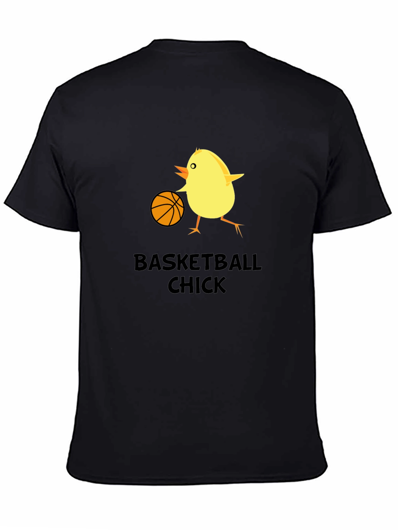 Basketball Chick Novelty Graphic T-Shirt