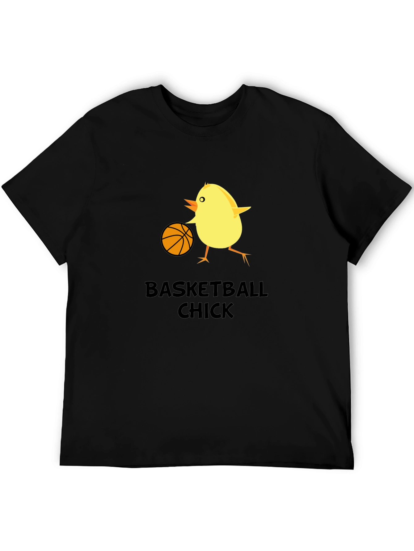 Basketball Chick Novelty Graphic T-Shirt
