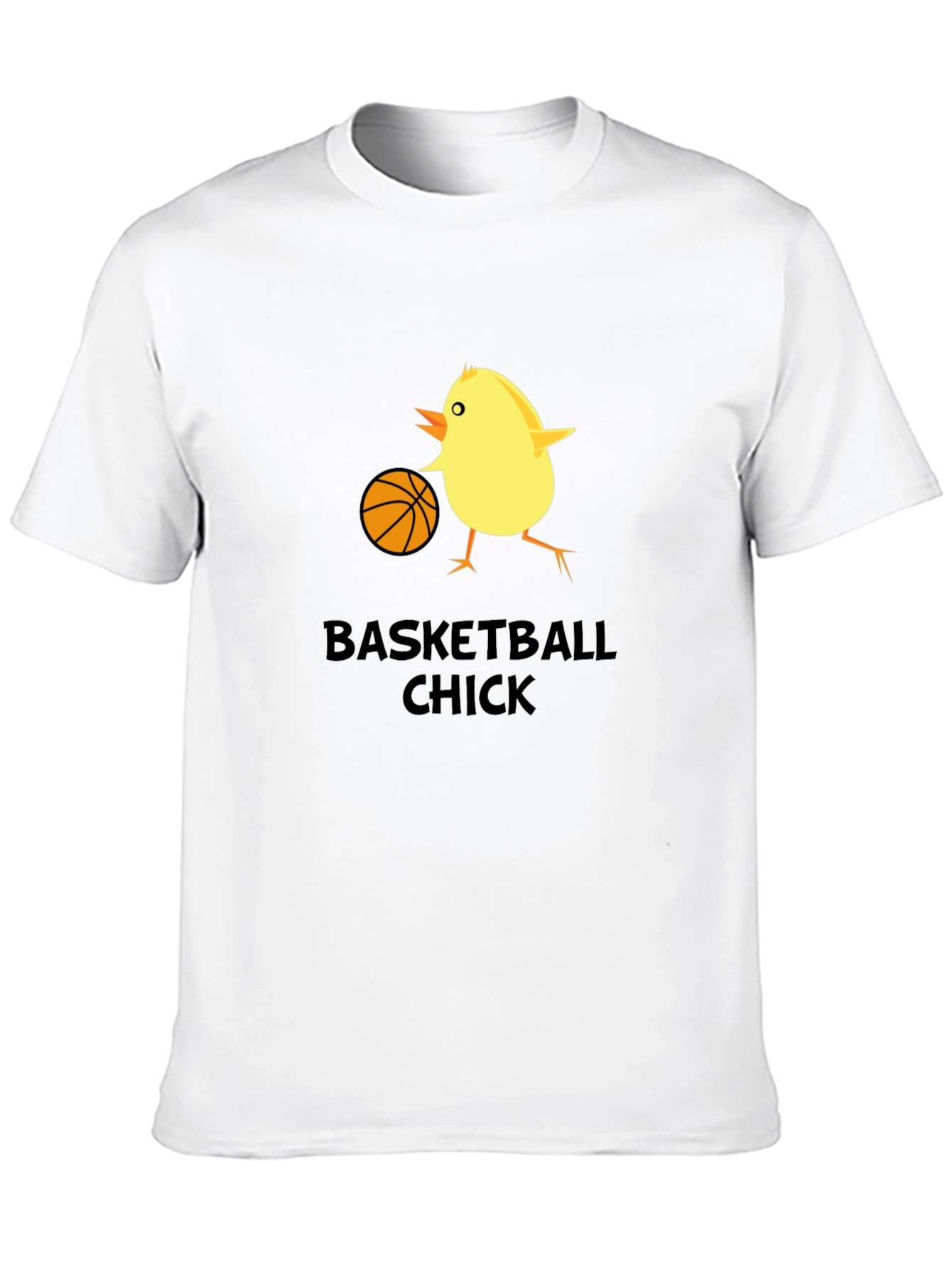 Basketball Chick Novelty Graphic T-Shirt