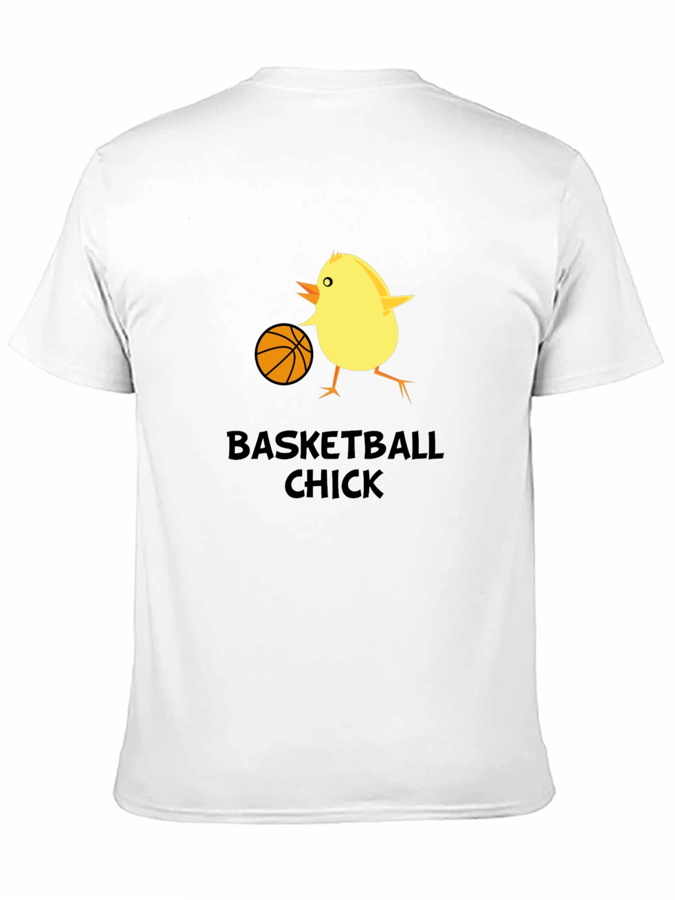 Basketball Chick Novelty Graphic T-Shirt
