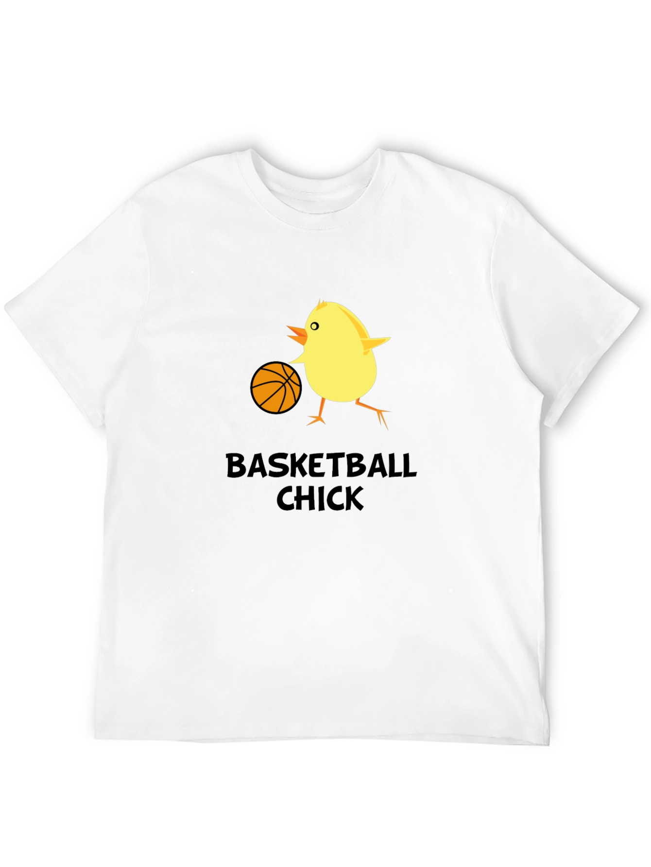 Basketball Chick Novelty Graphic T-Shirt