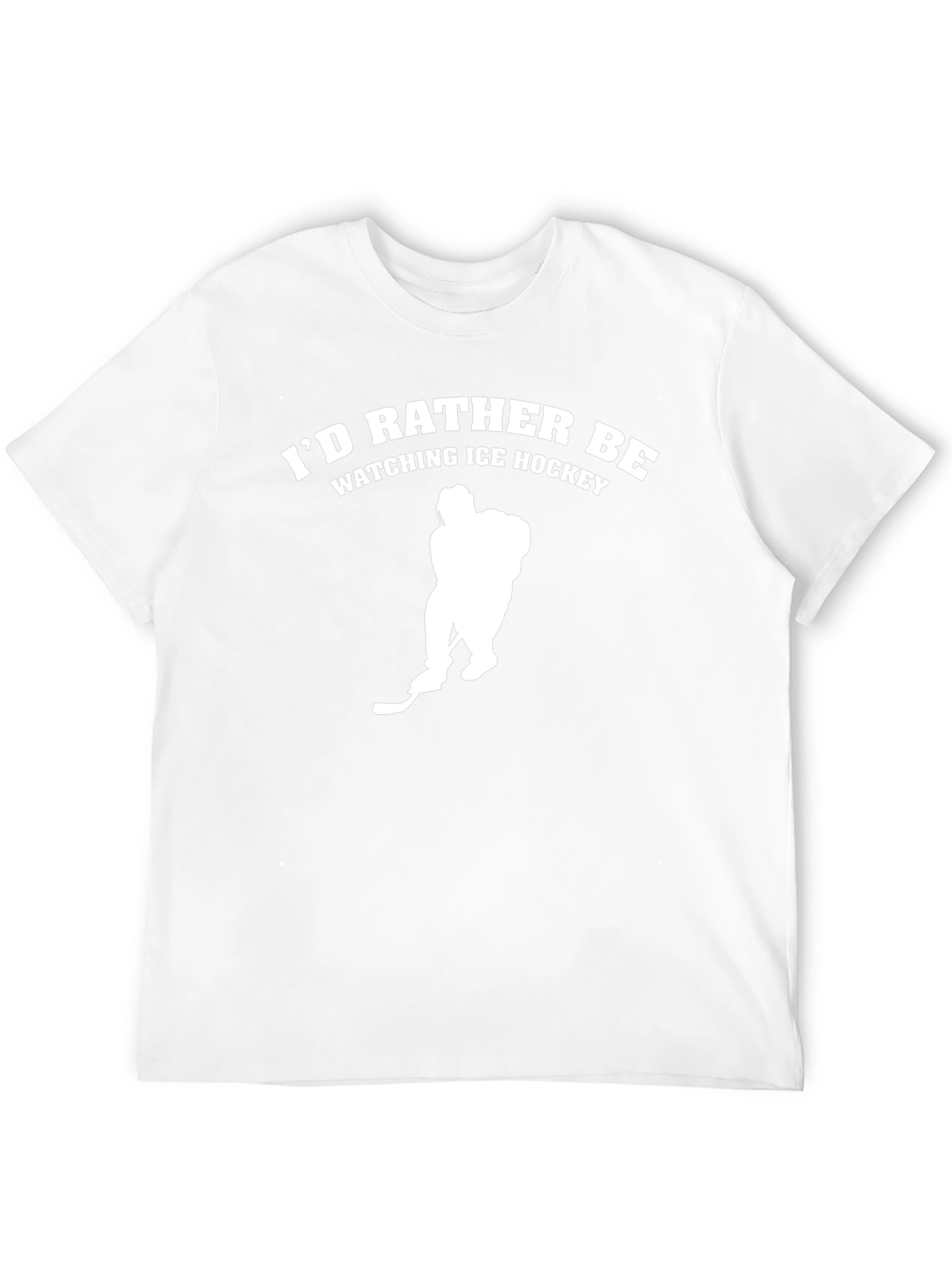 Ice Hockey Fan T-Shirt - Black Tee