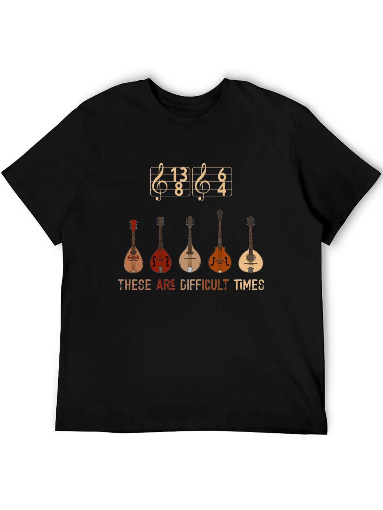Difficult Times Mandolin T-Shirt