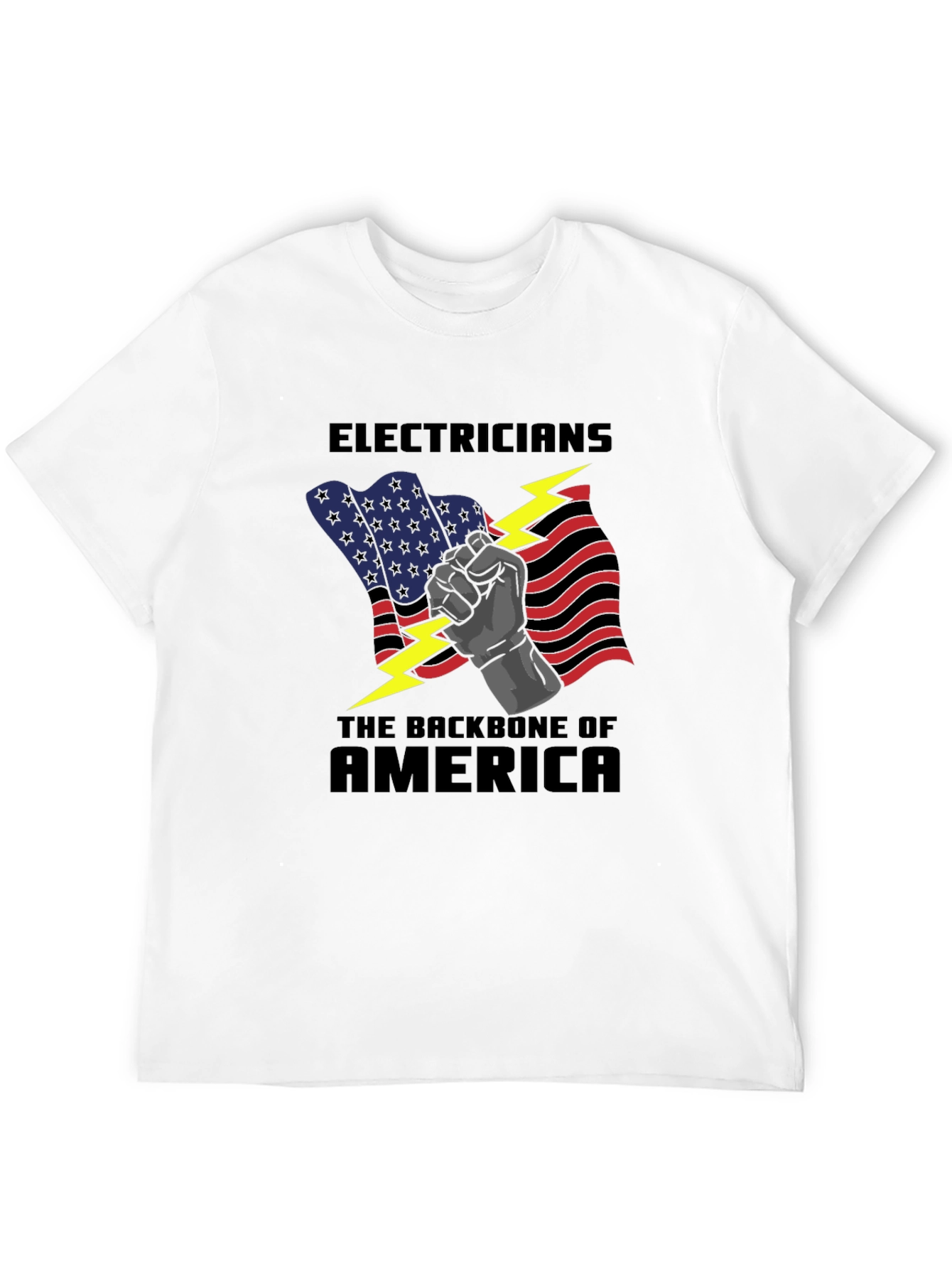 Electricians: Backbone of America Graphic T-Shirt
