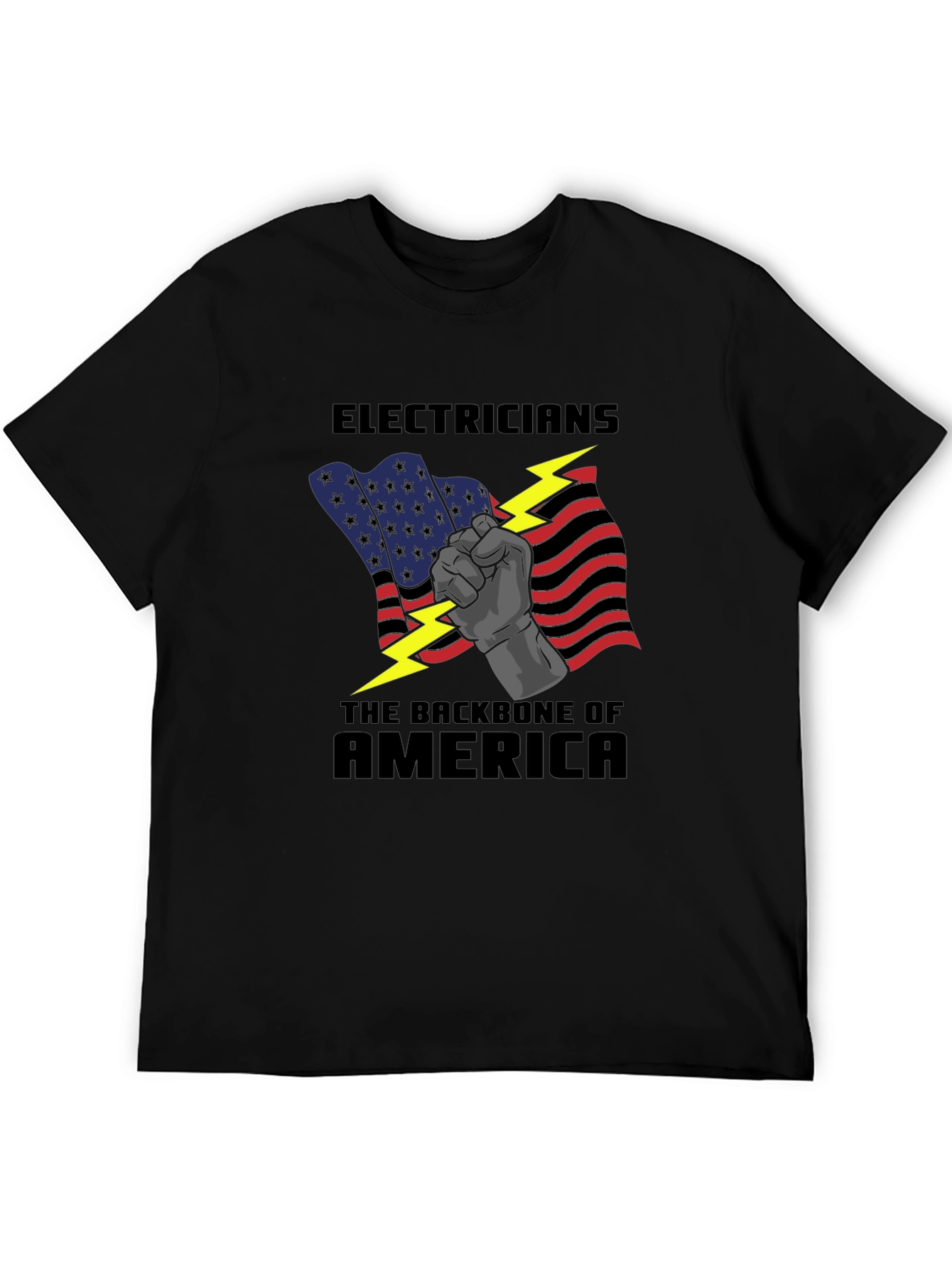 Electricians: Backbone of America Graphic T-Shirt