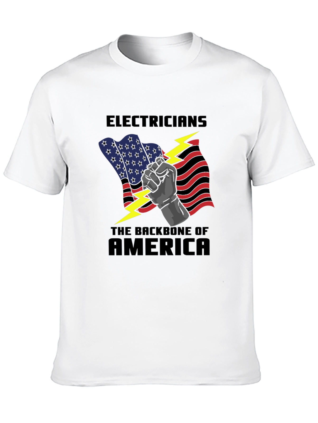 Electricians: Backbone of America Graphic T-Shirt
