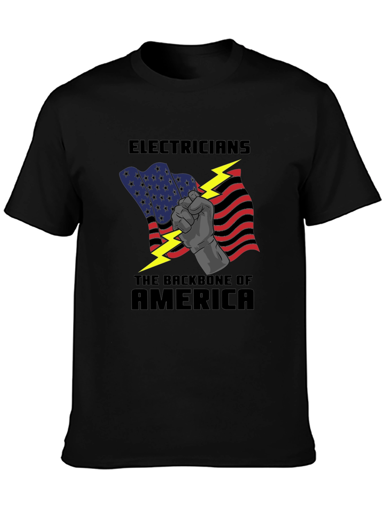 Electricians: Backbone of America Graphic T-Shirt