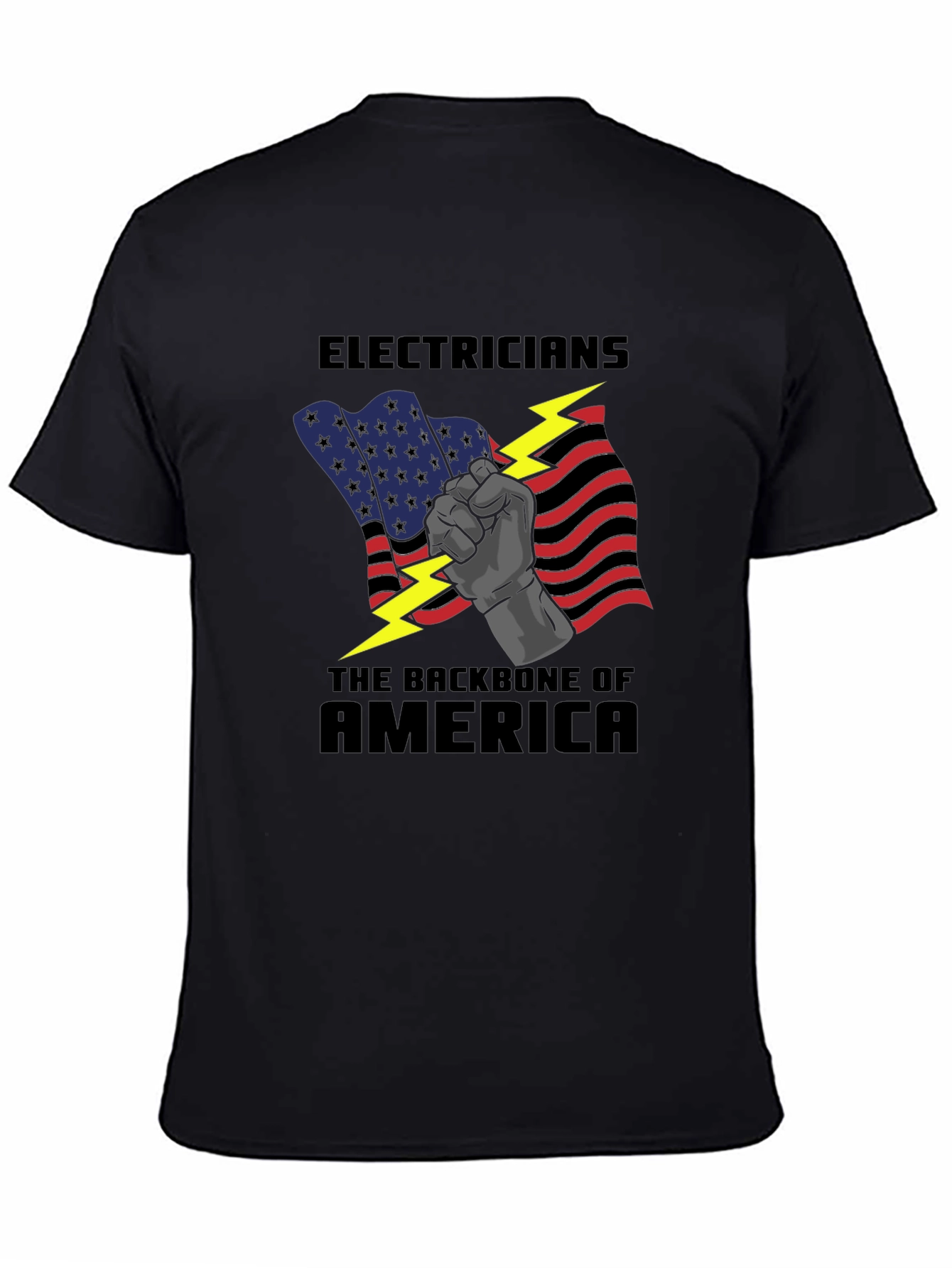 Electricians: Backbone of America Graphic T-Shirt
