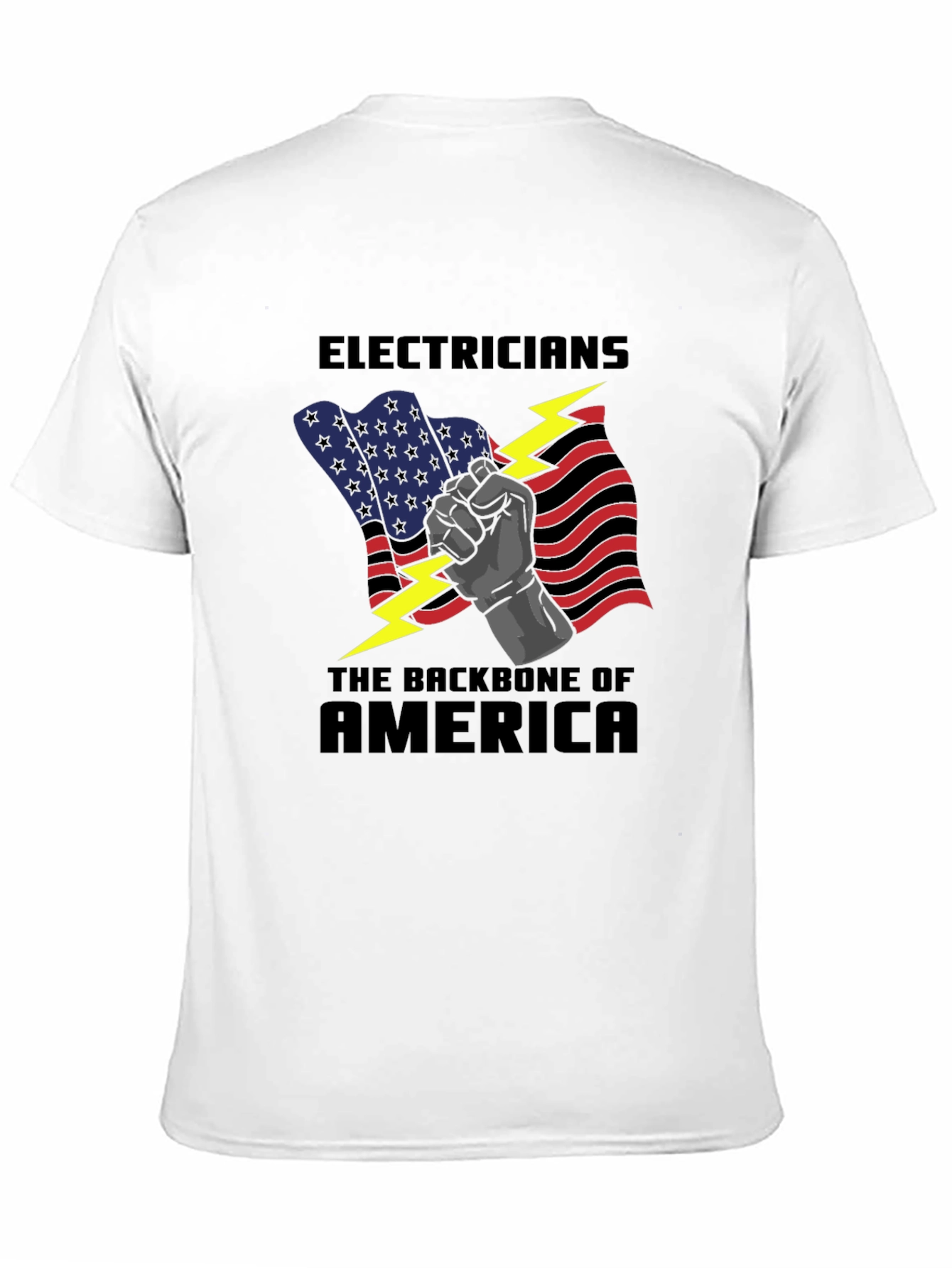 Electricians: Backbone of America Graphic T-Shirt