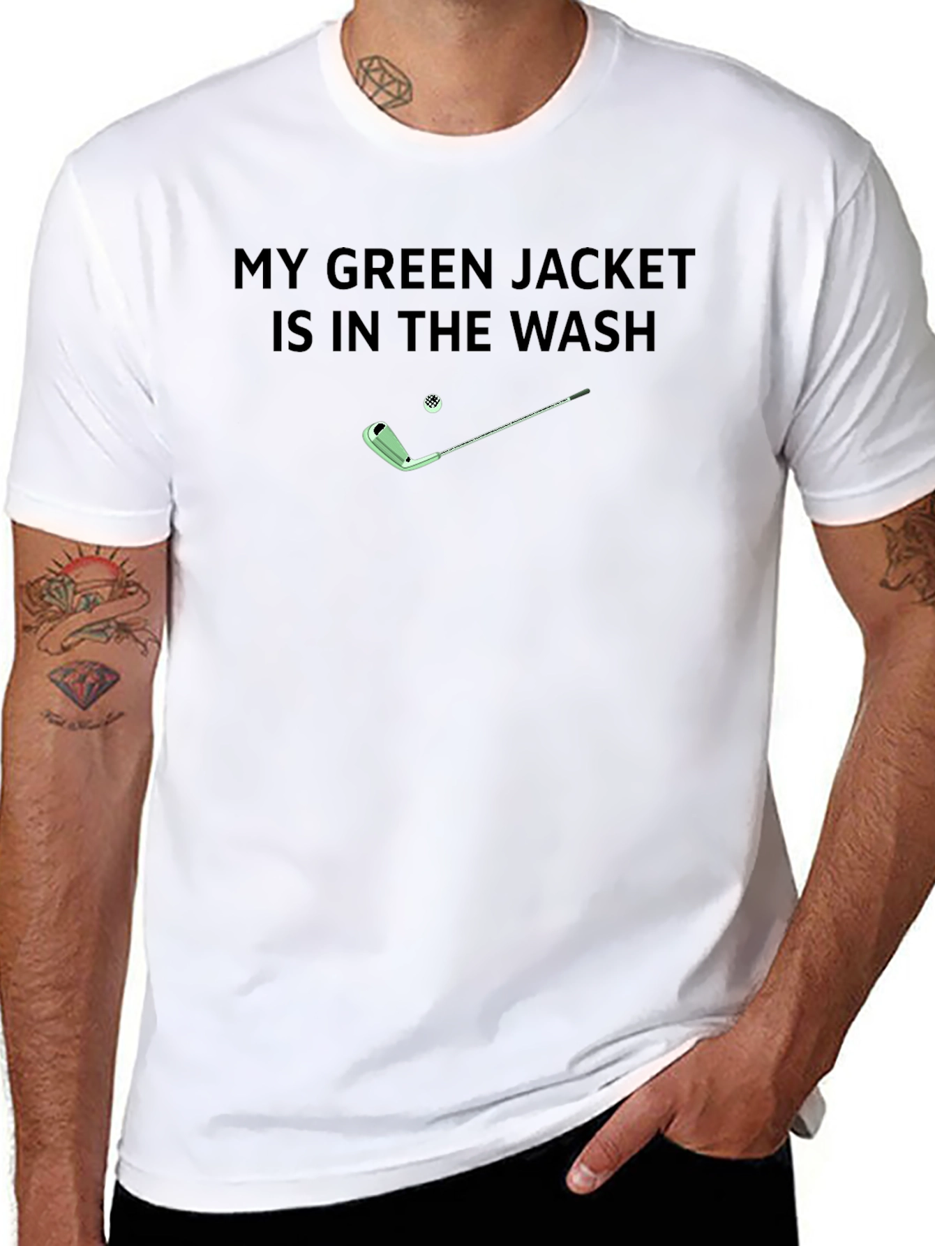 Green Jacket Wash Golf T-Shirt