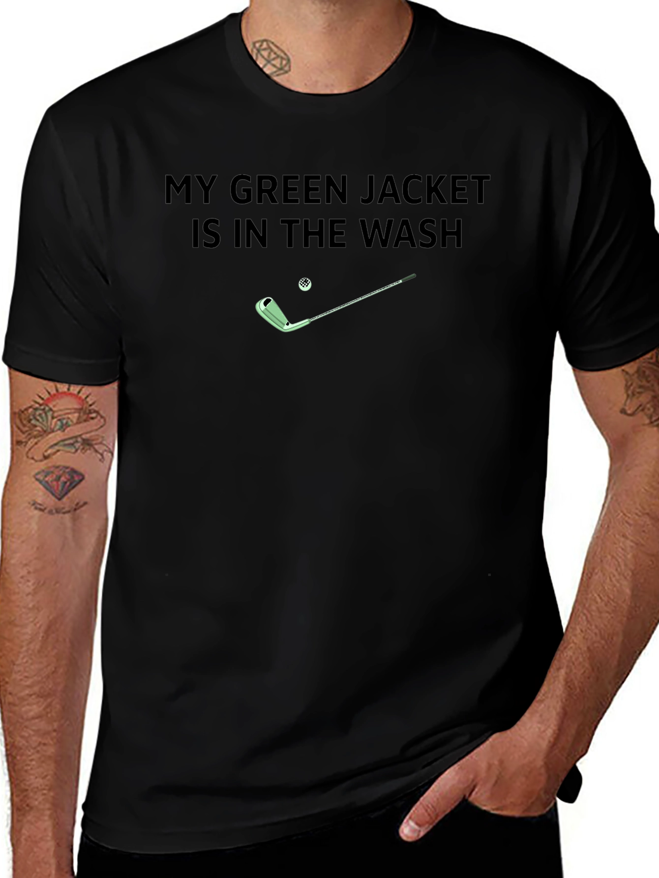 Green Jacket Wash Golf T-Shirt