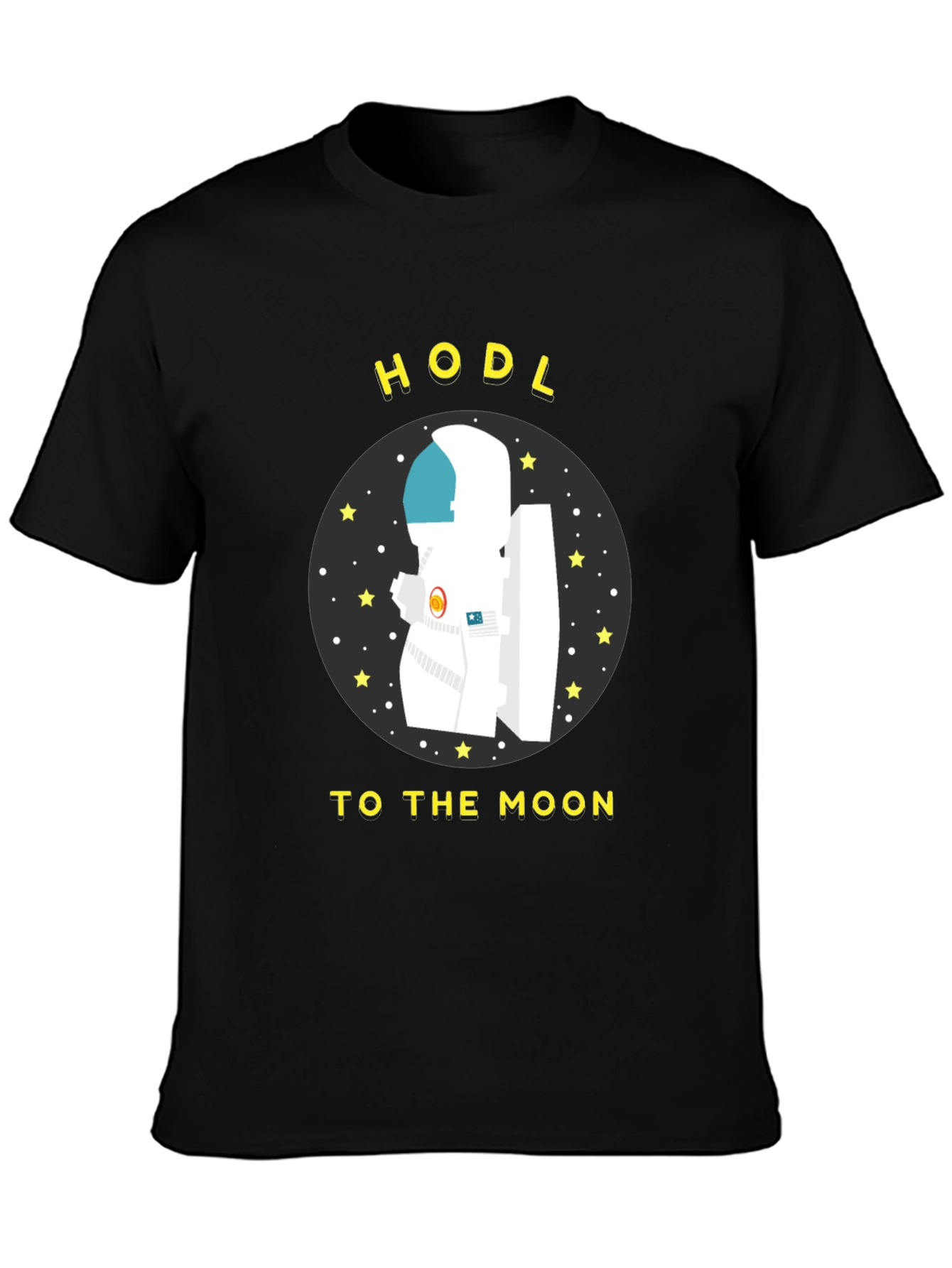 HODL to the Moon T-Shirt Crypto Astronaut