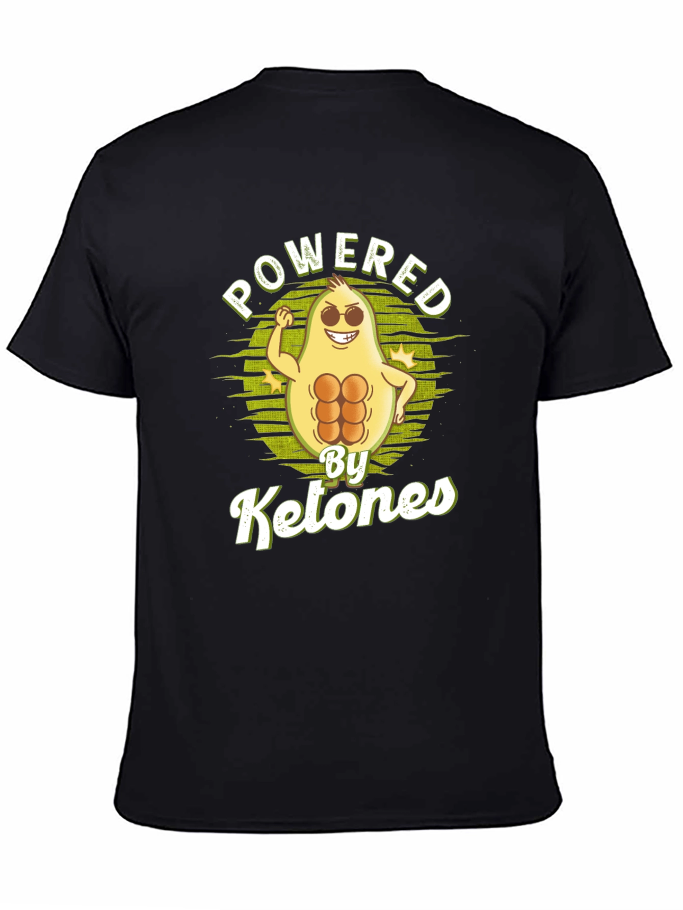 Powered by Ketones Avocado Graphic Tee