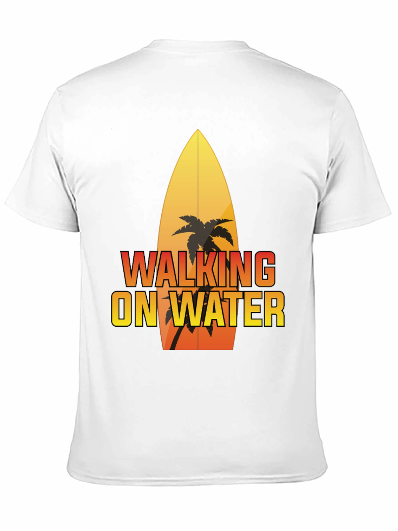 Walking on Water Surfboard Graphic Tee