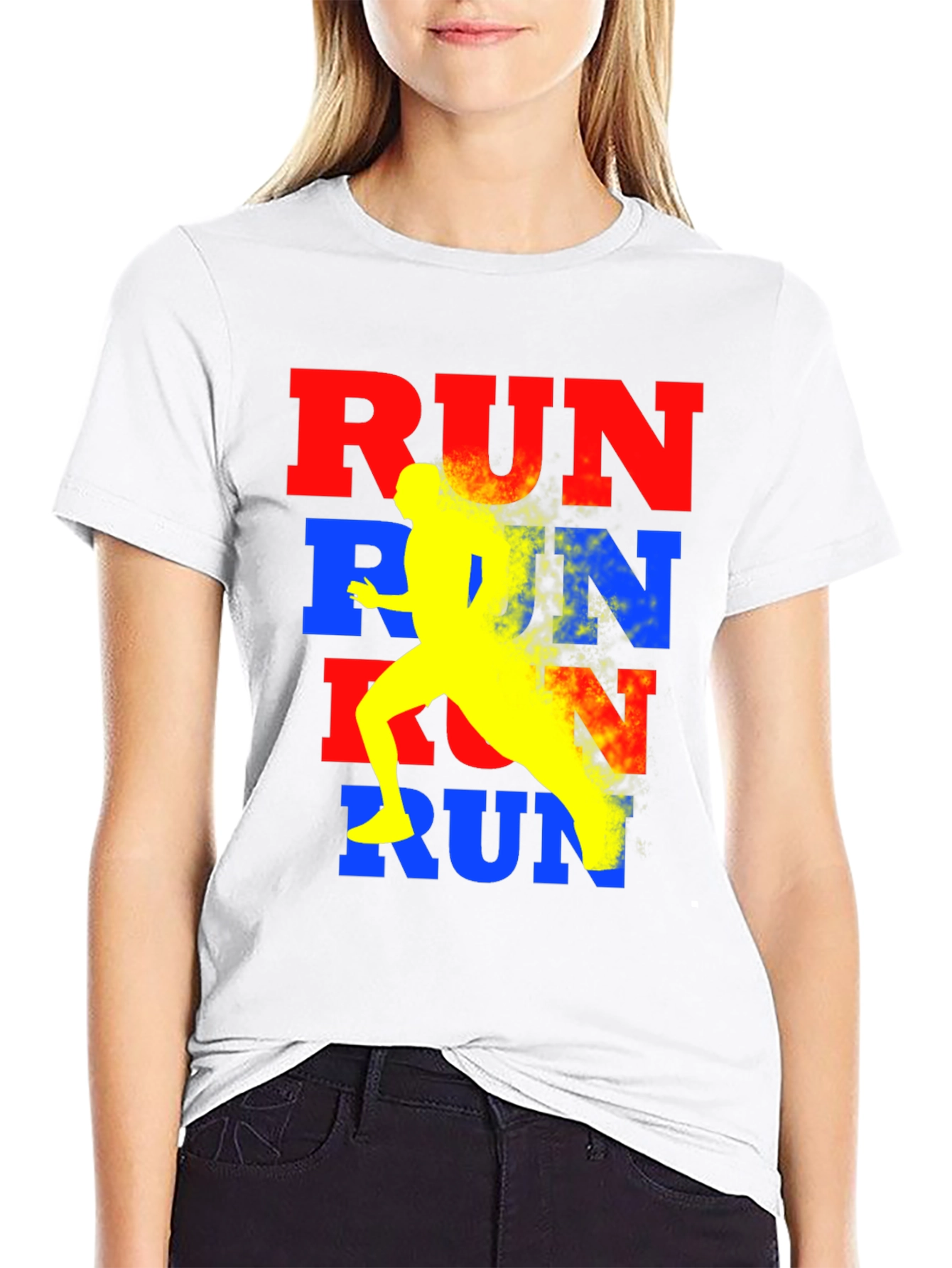 Run Graphic Tee - Athlete Design