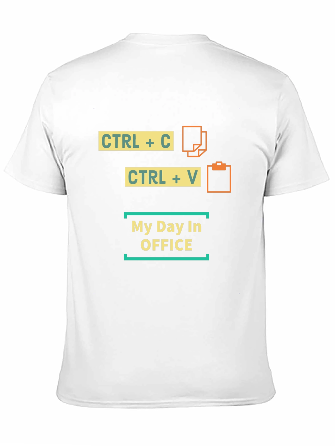 Copy Paste My Day in Office Black T-Shirt