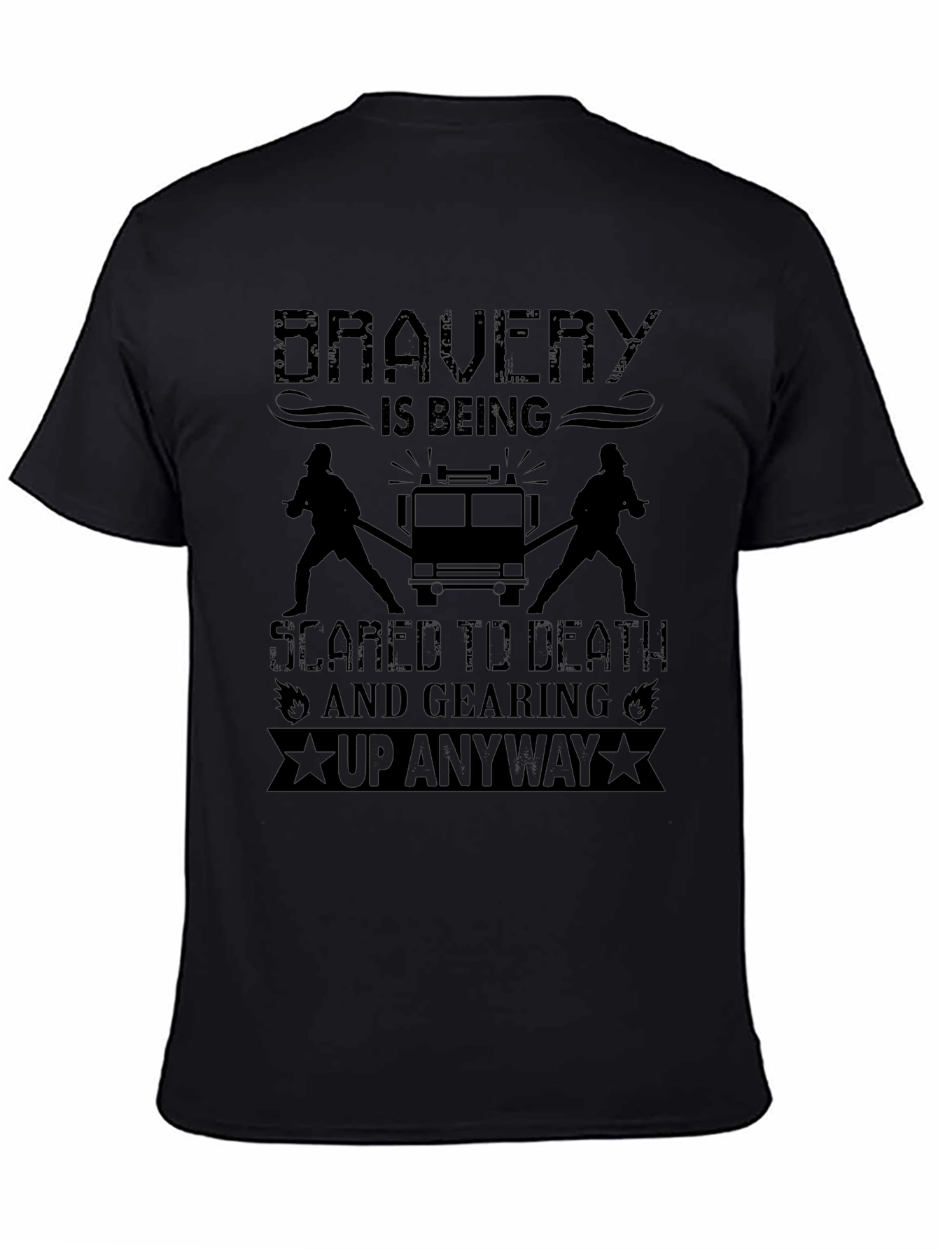 Firefighter Bravery Graphic T-Shirt