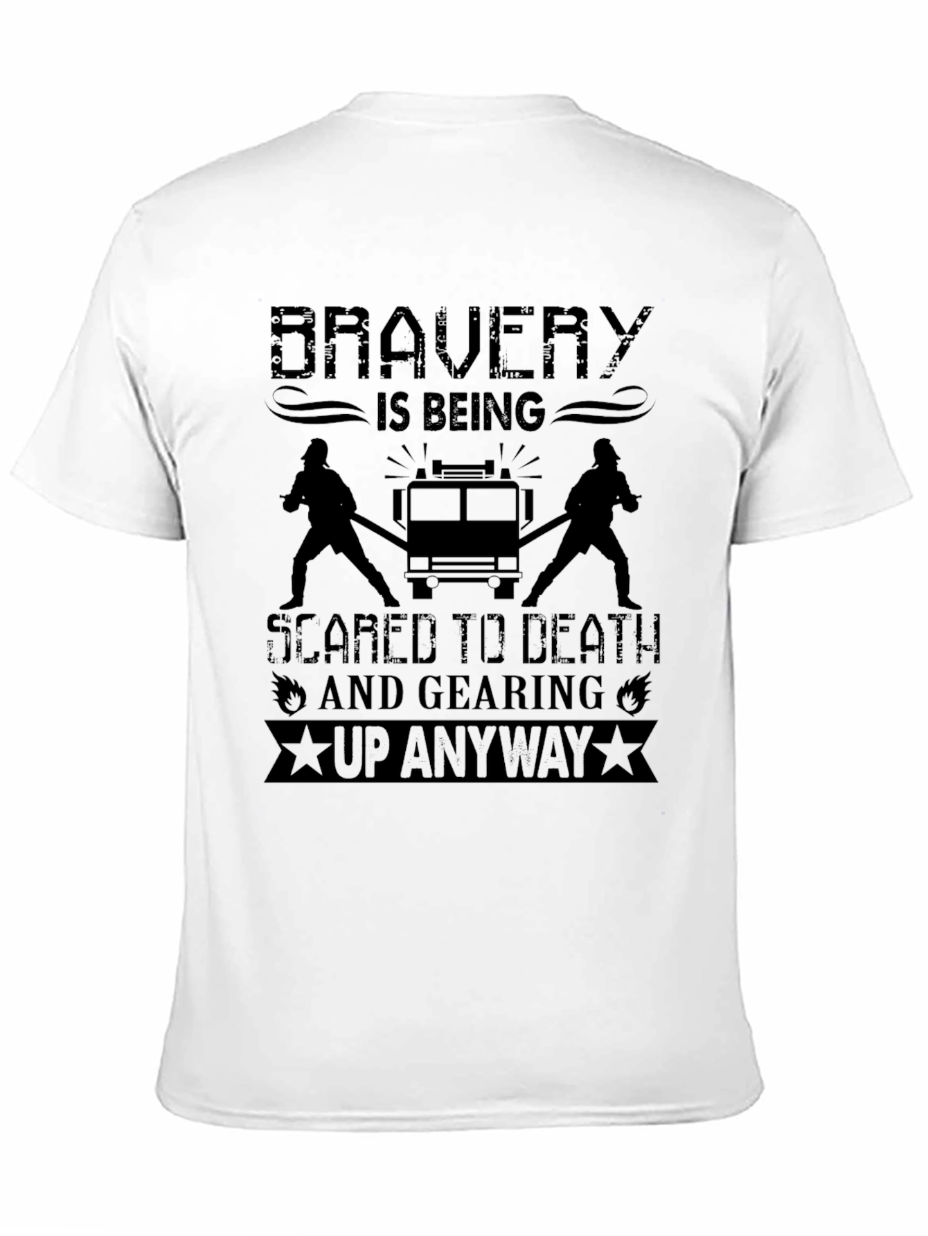 Firefighter Bravery Graphic T-Shirt