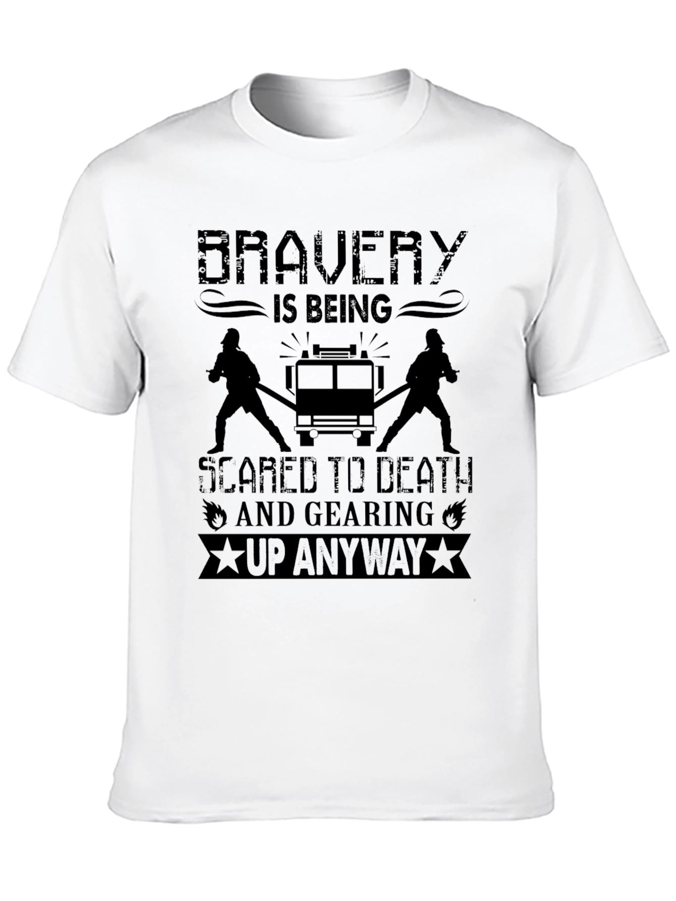 Firefighter Bravery Graphic T-Shirt
