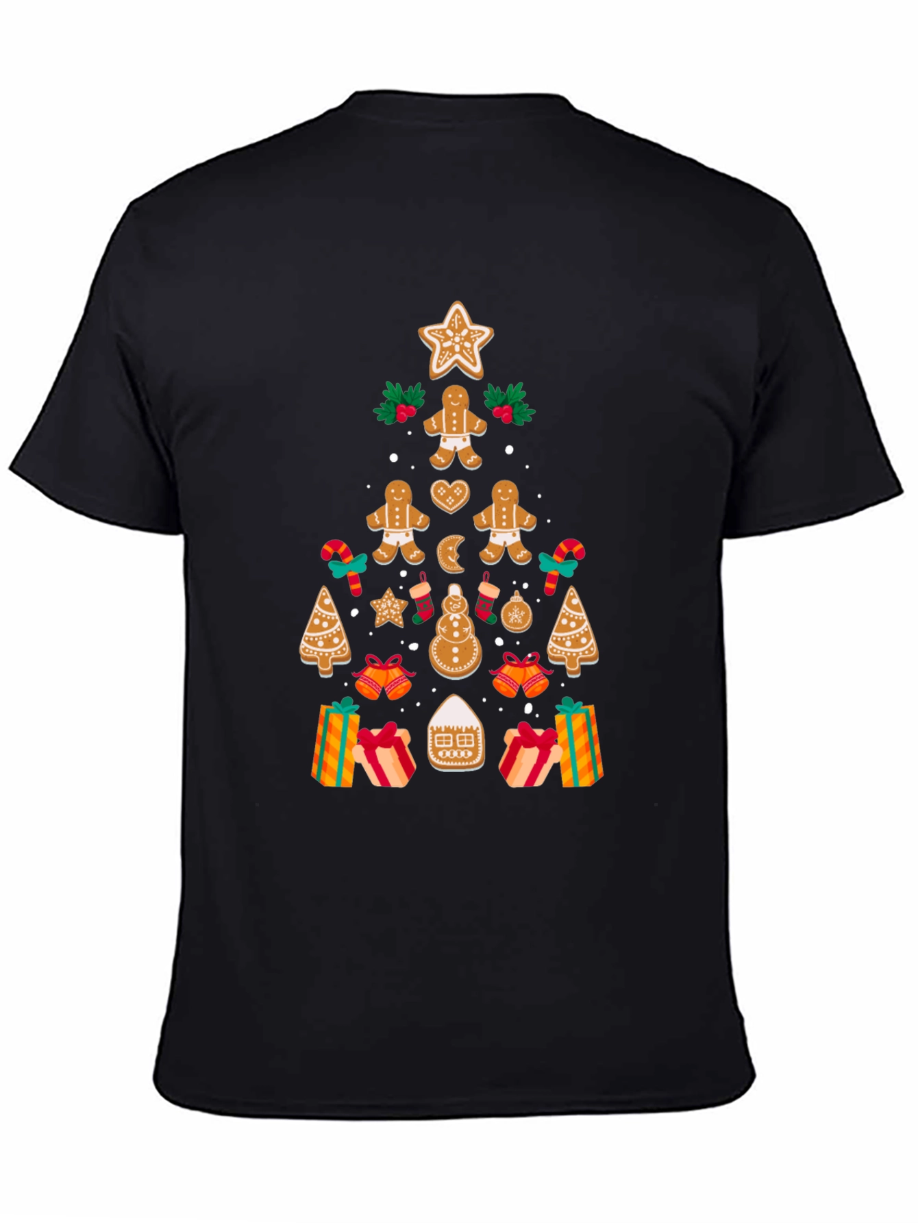 Festive Gingerbread Christmas Tree T-Shirt