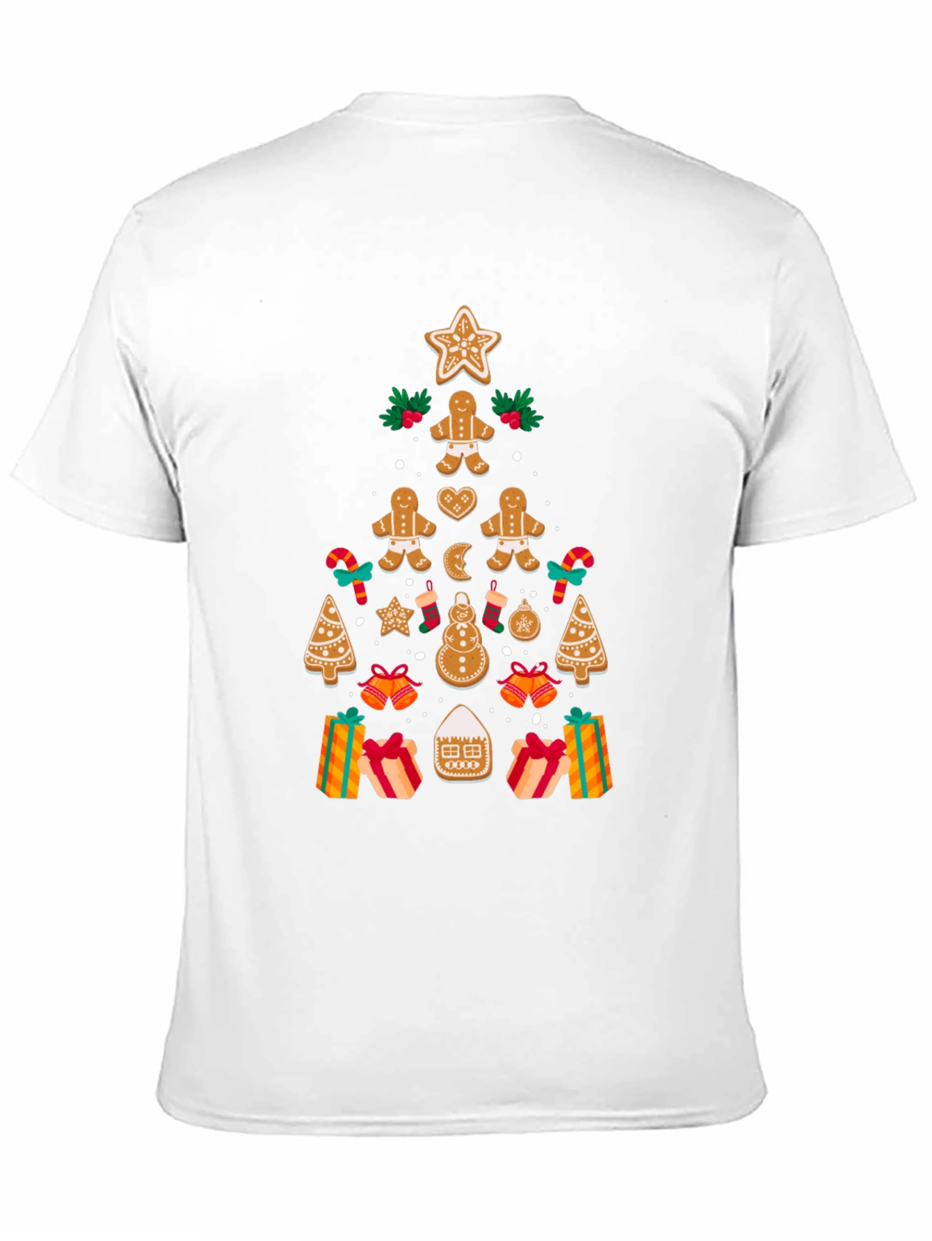 Festive Gingerbread Christmas Tree T-Shirt