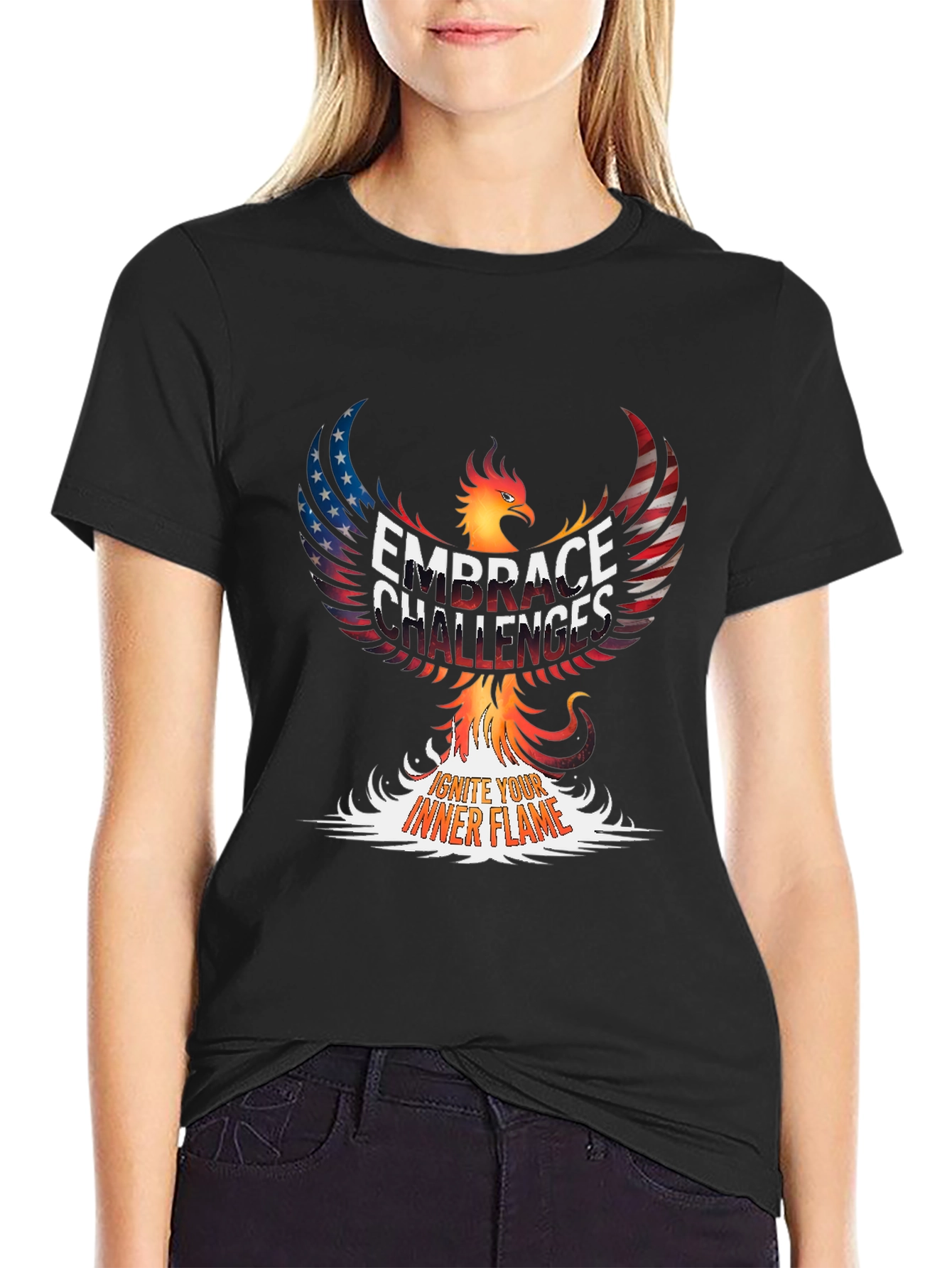 Embrace Challenges Phoenix Graphic Tee