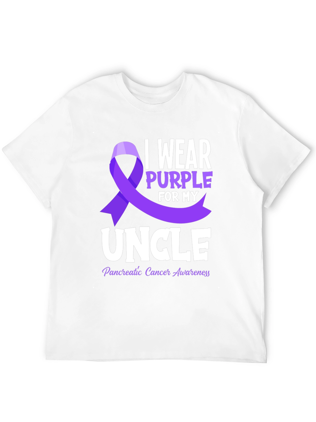 Purple Ribbon Pancreatic Cancer Awareness T-Shirt