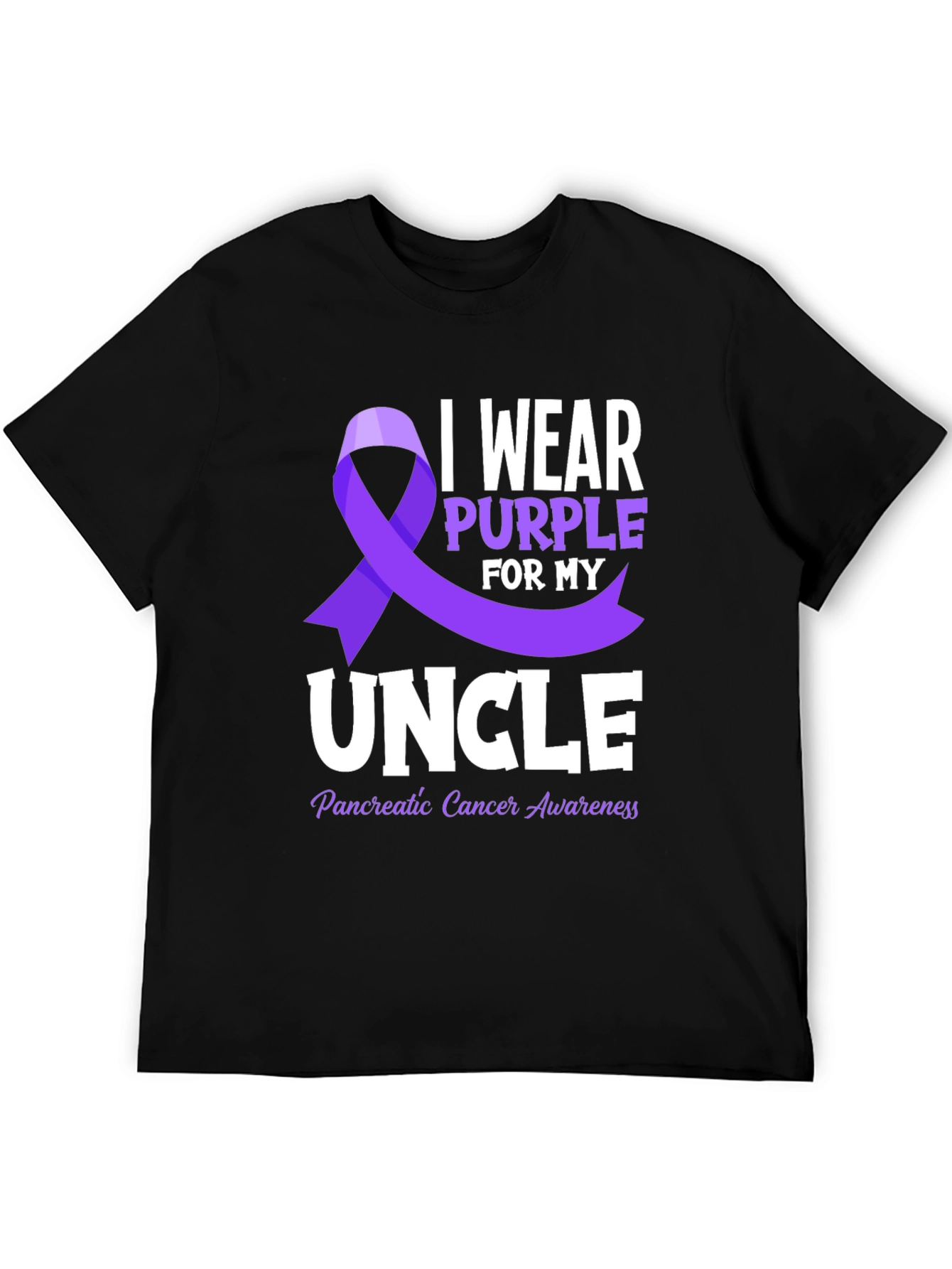 Purple Ribbon Pancreatic Cancer Awareness T-Shirt
